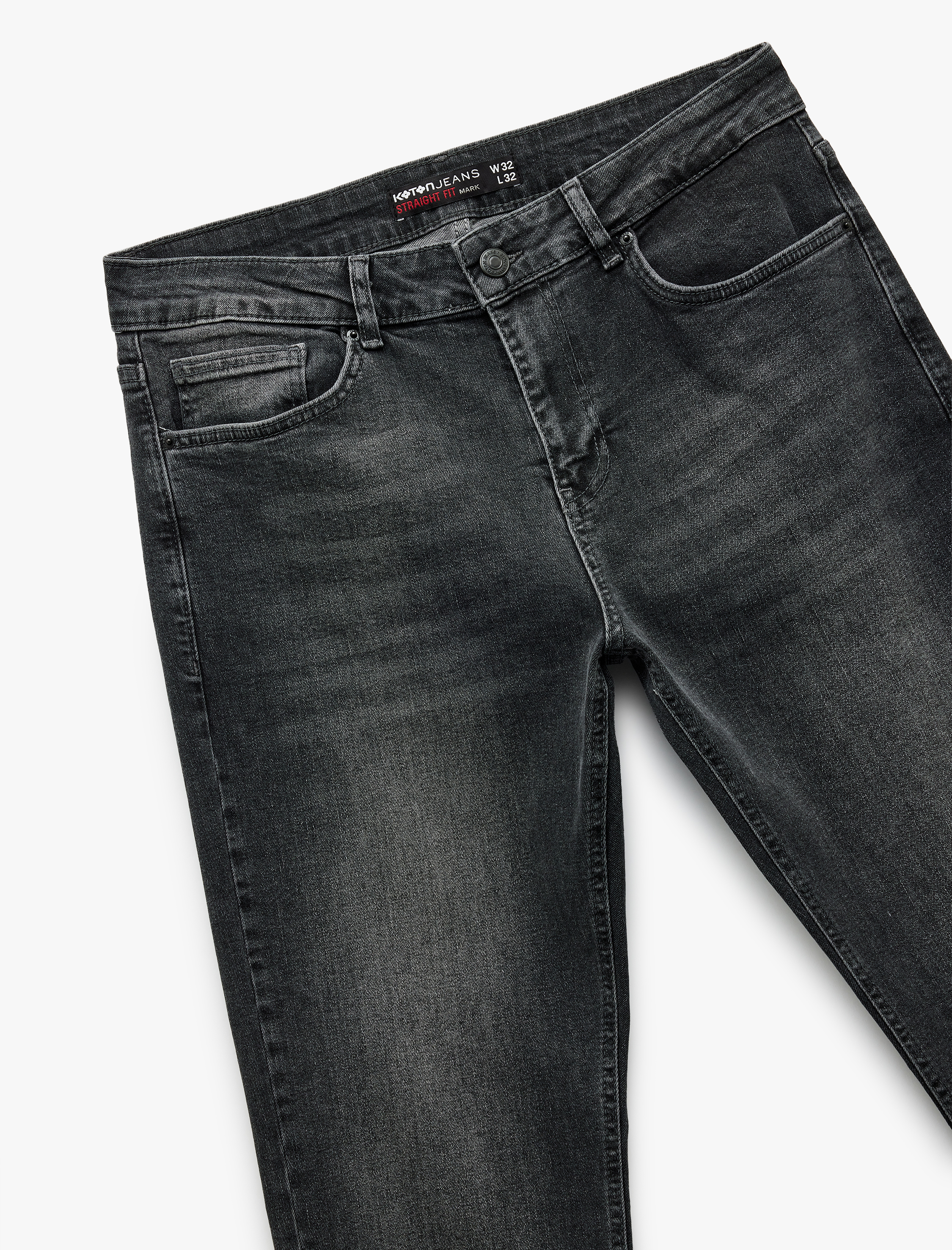   Normal Bel Pamuklu Straight Fit Jean Pantolon - Mark Jean