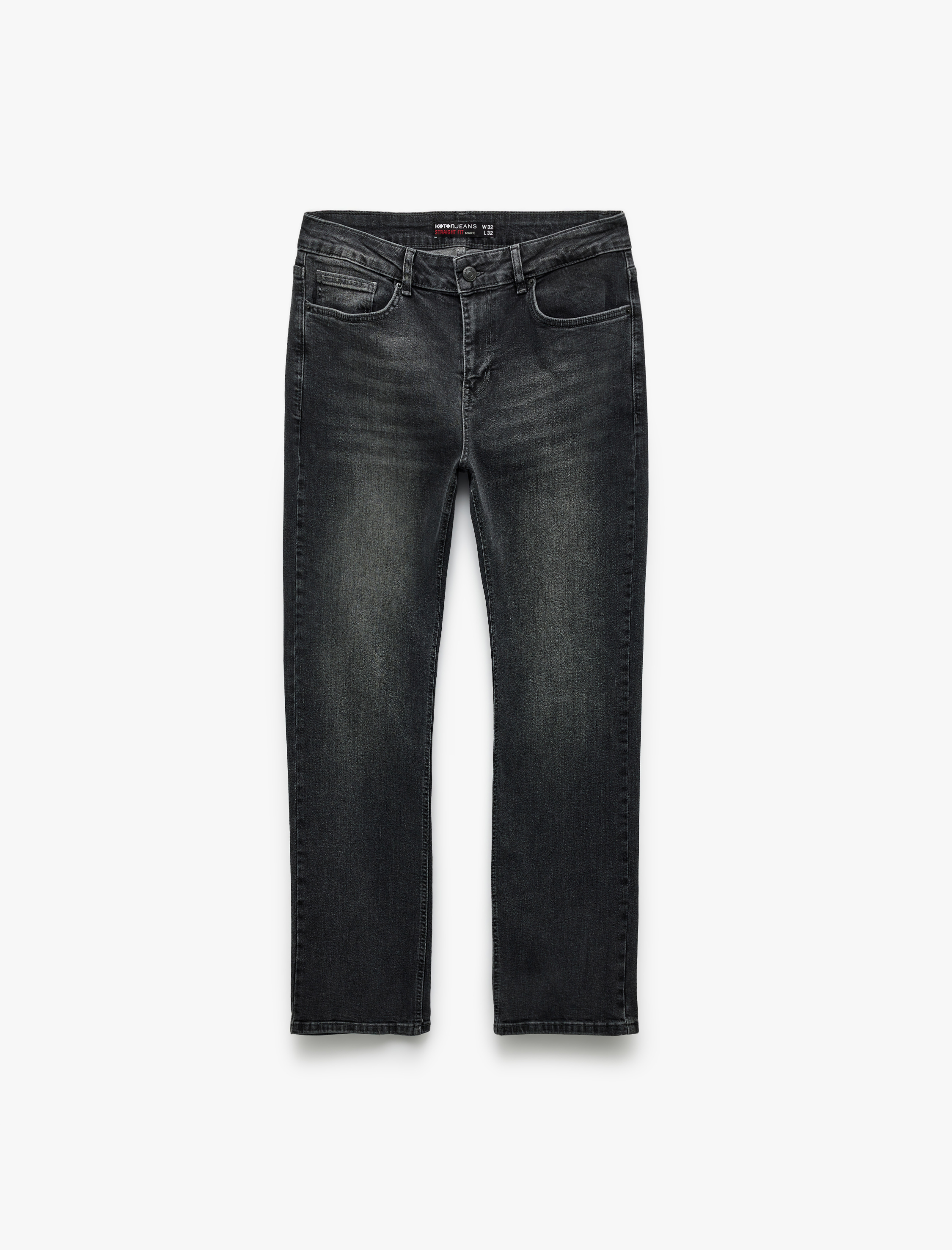   Normal Bel Pamuklu Straight Fit Jean Pantolon - Mark Jean