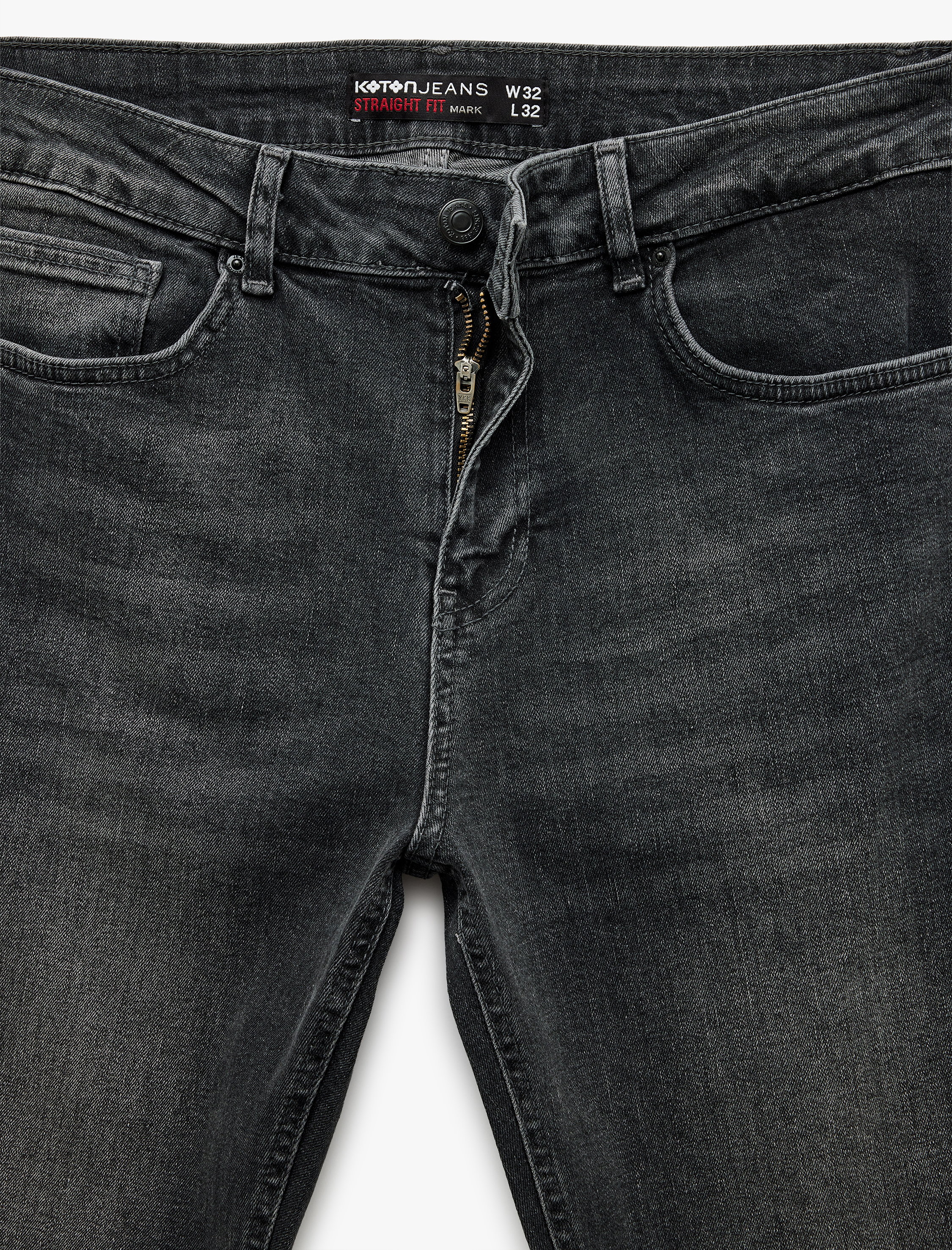   Normal Bel Pamuklu Straight Fit Jean Pantolon - Mark Jean