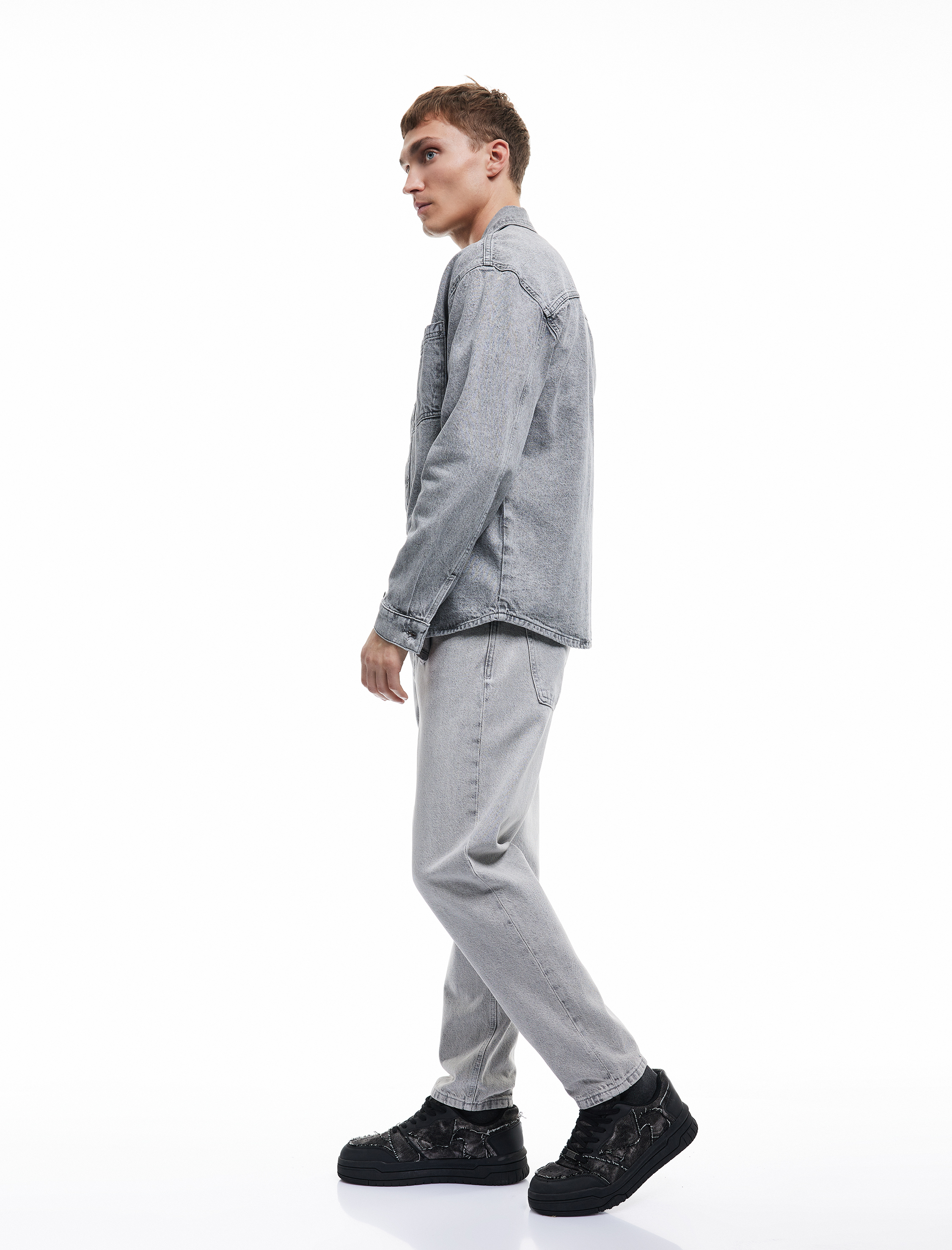   Pamuklu Bol Normal Bel Loose Fit Jean Pantolon - Steve Jean