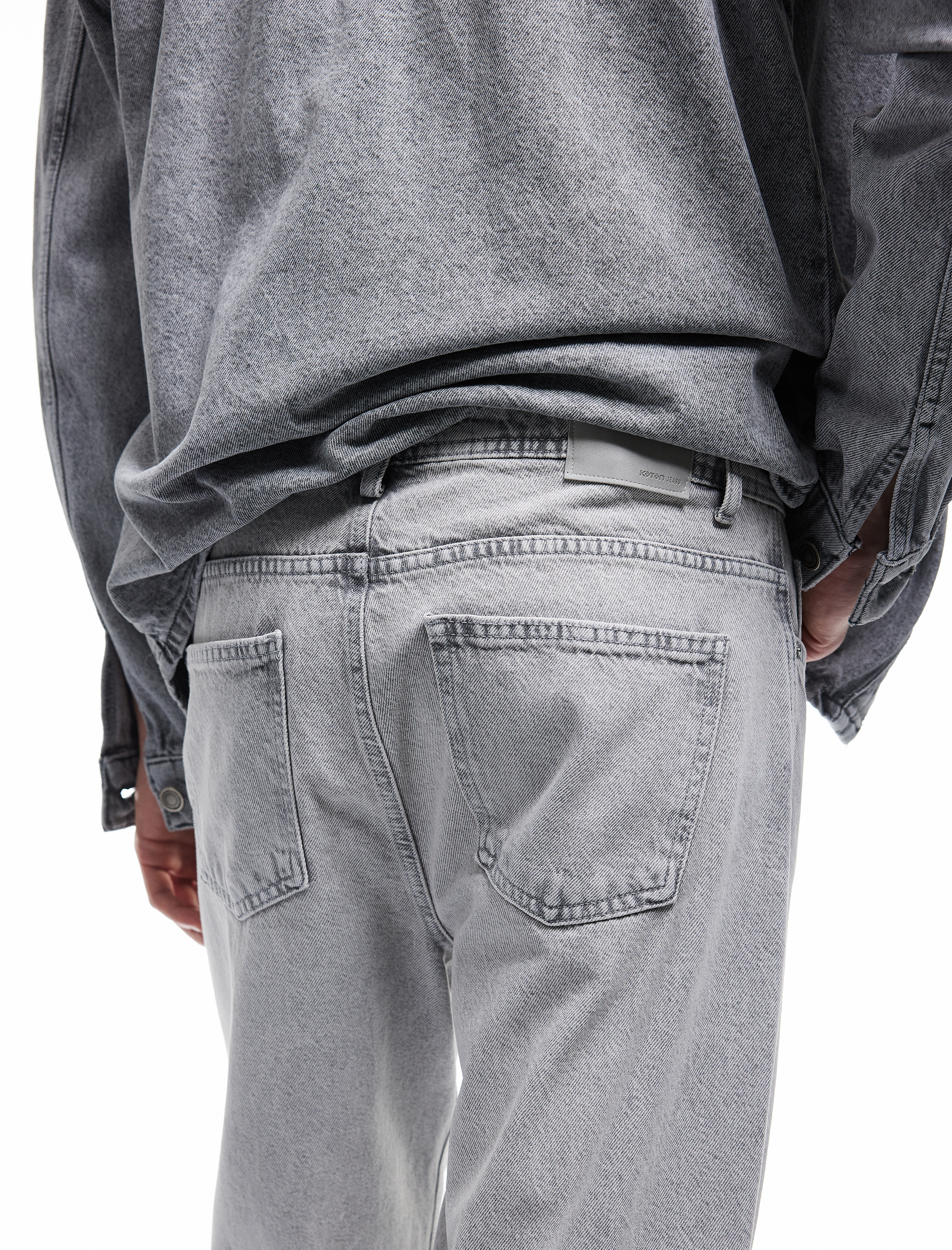   Pamuklu Bol Normal Bel Loose Fit Jean Pantolon - Steve Jean