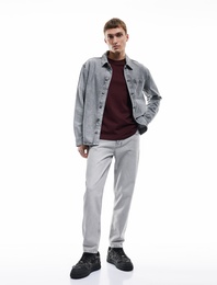 Pamuklu Bol Normal Bel Loose Fit Jean Pantolon - Steve Jean