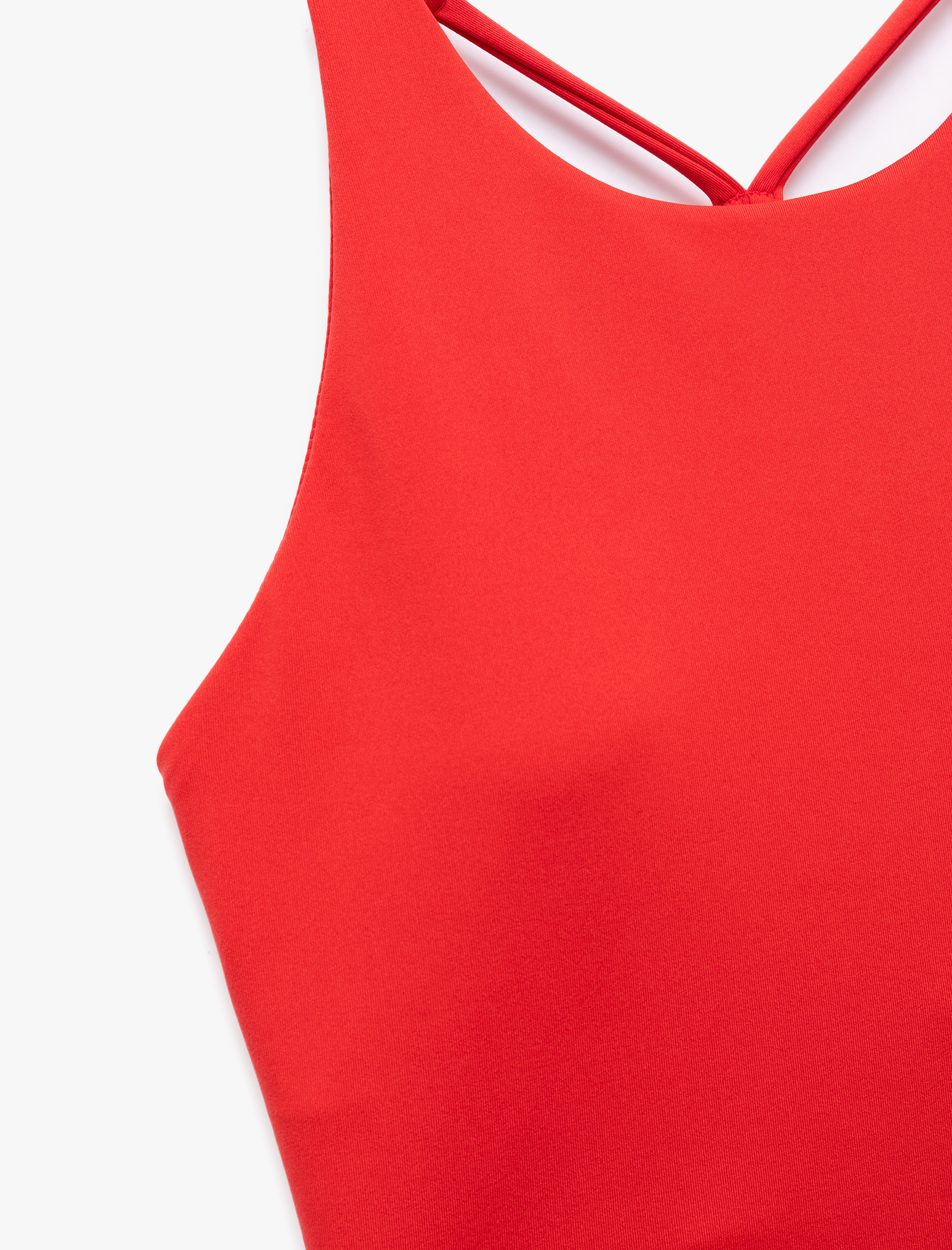   U Yaka Sırt Detaylı Kolsuz Sporcu Sütyeni