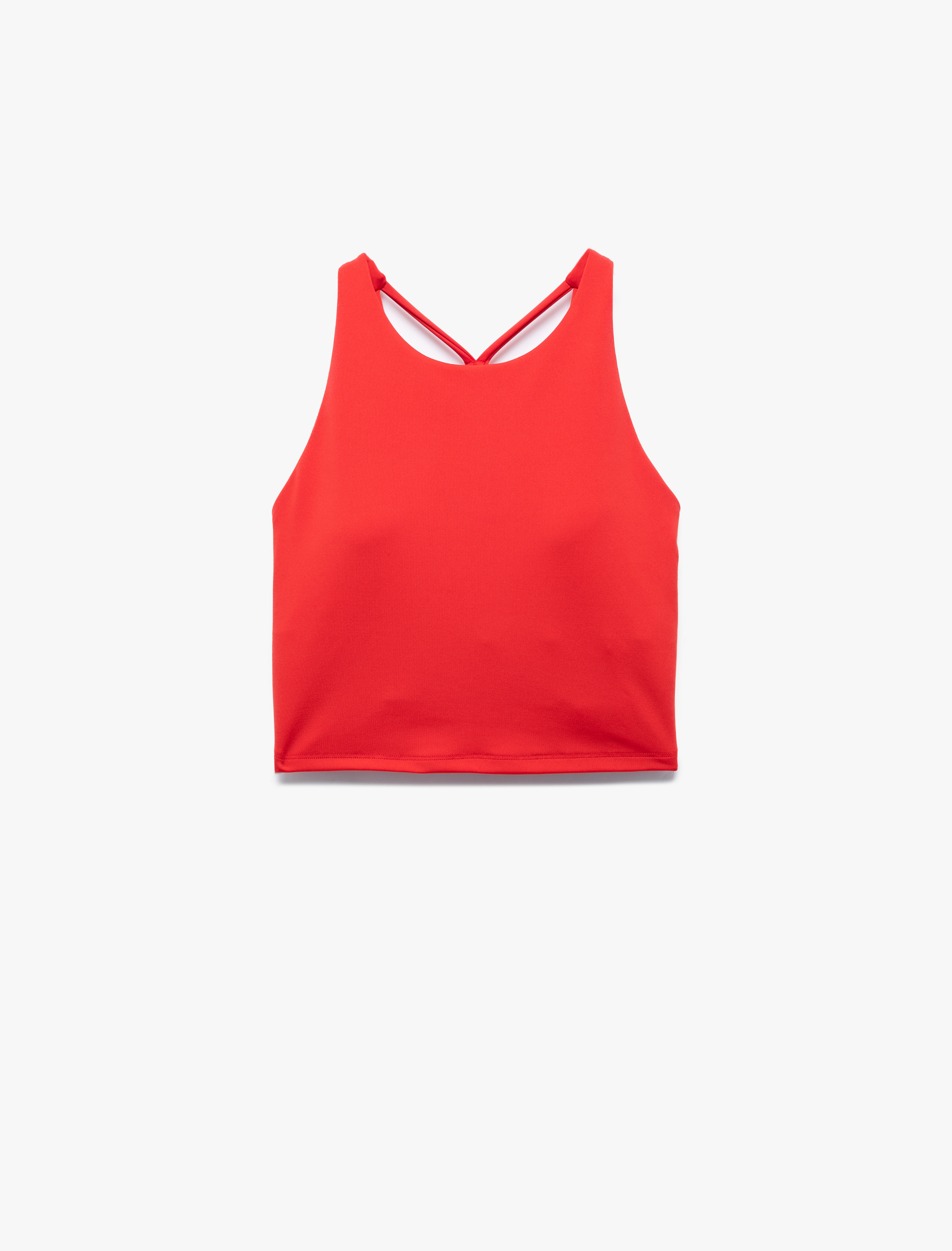   U Yaka Sırt Detaylı Kolsuz Sporcu Sütyeni