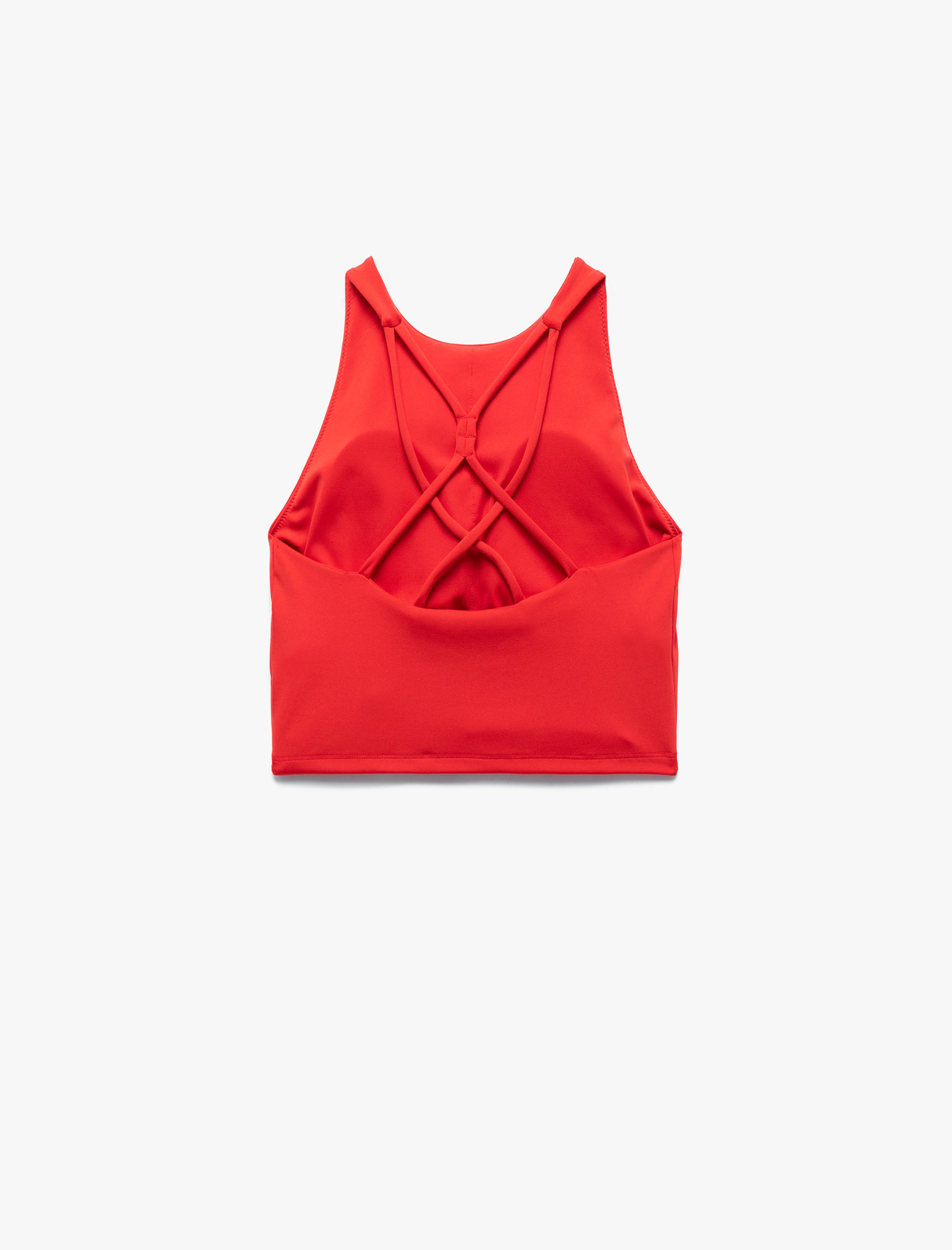   U Yaka Sırt Detaylı Kolsuz Sporcu Sütyeni