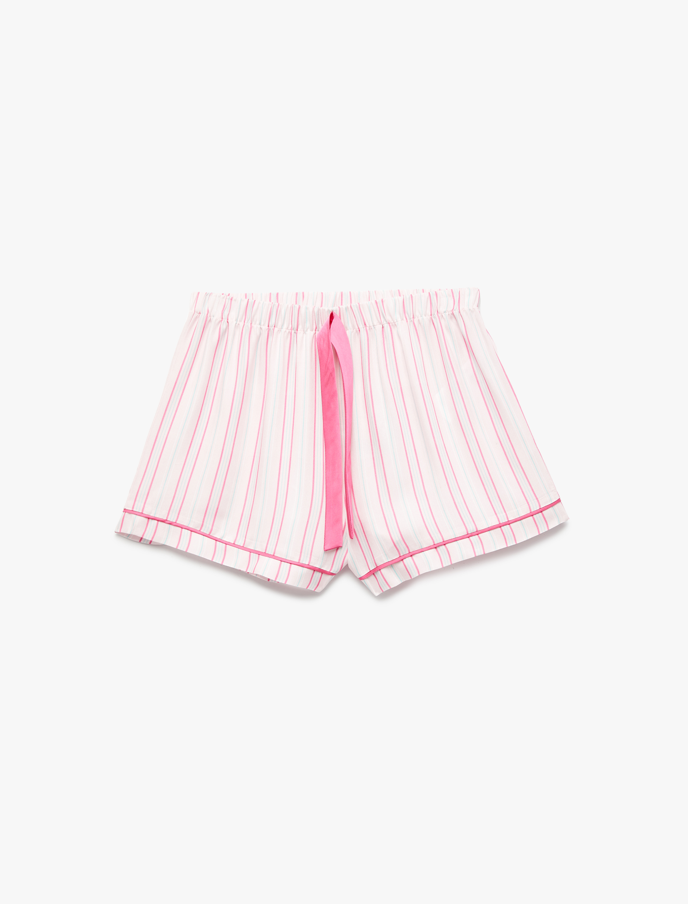 Rahat Kalıp Viskon Kumaş Şort Pijama Altı