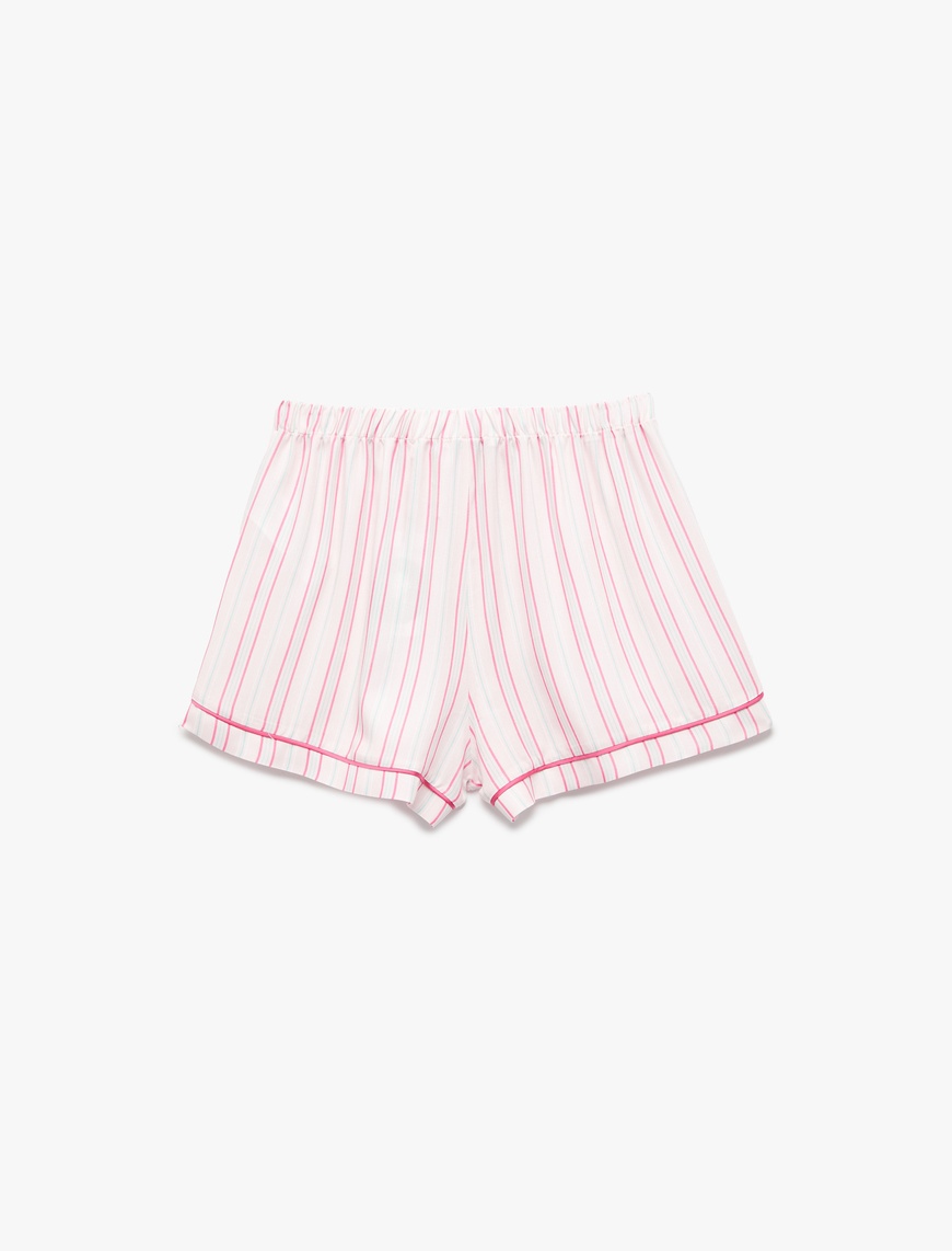   Rahat Kalıp Viskon Kumaş Şort Pijama Altı