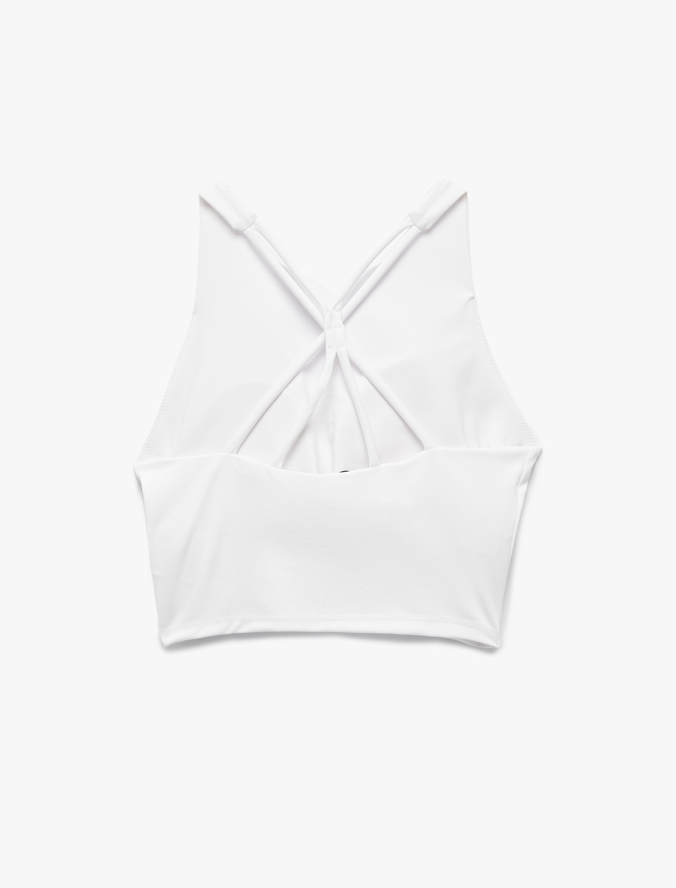   U Yaka Sırt Detaylı Kolsuz Sporcu Sütyeni