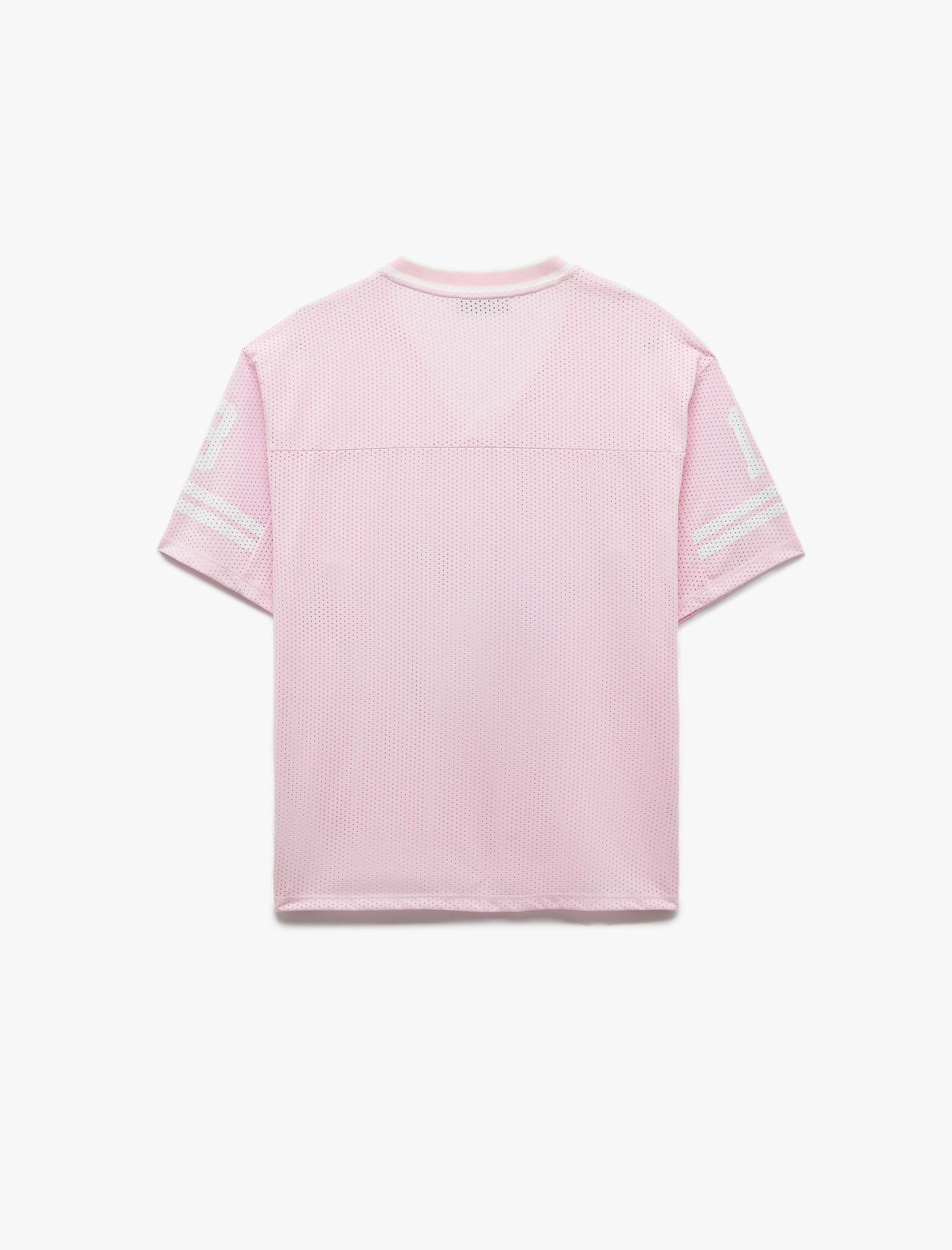 Koton X İnji  - V Yaka Kısa Kollu Baskılı Biyeli Oversize File Tişört