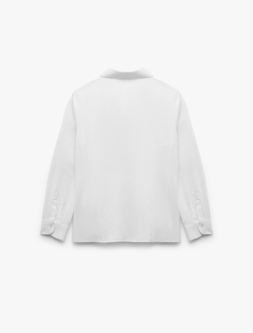   Klasik Yaka Slim Fit Uzun Kollu Poplin Gömlek