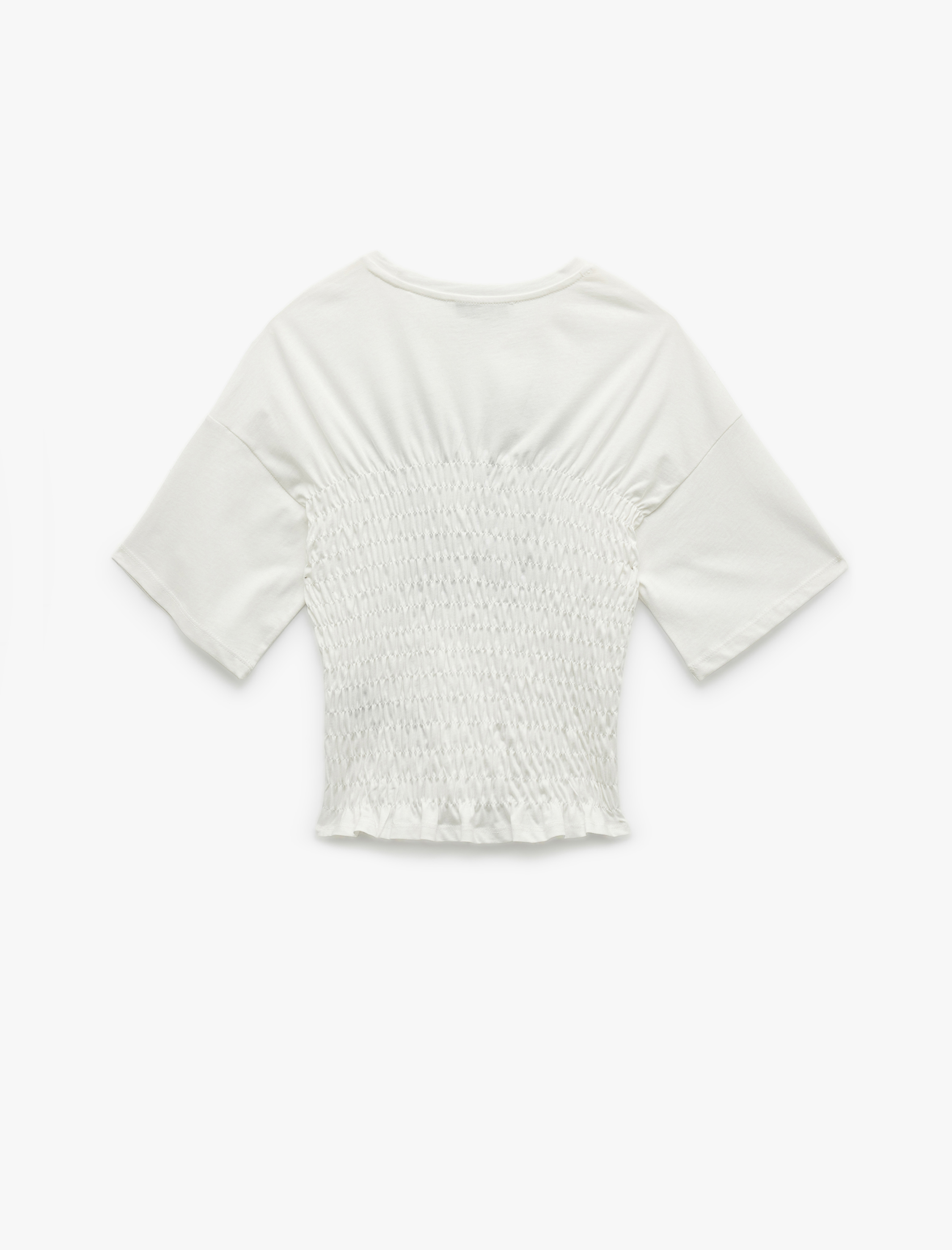   Bisiklet Yaka Gipeli Slim Fit Baskılı Pamuklu Kısa Kollu Tişört