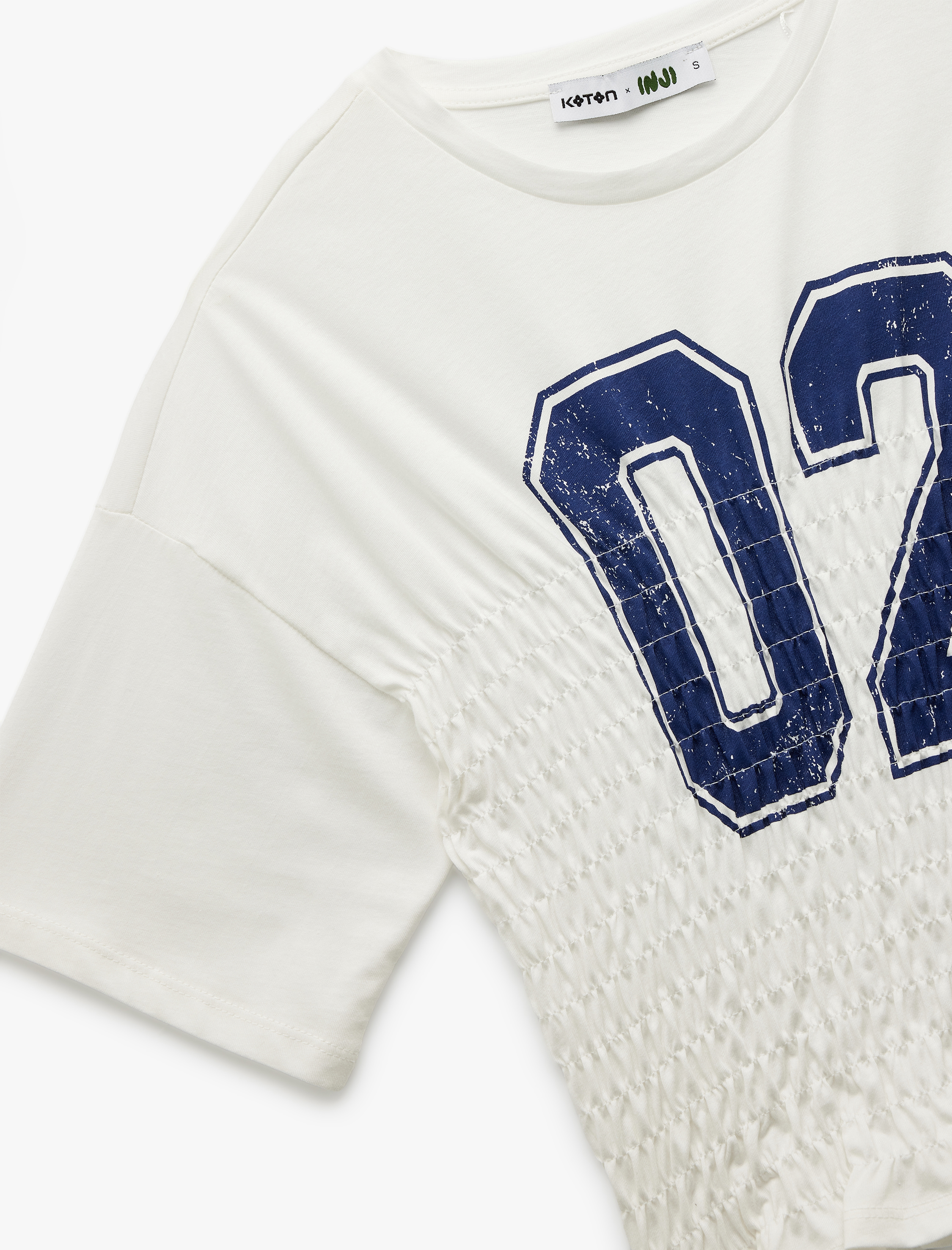   Bisiklet Yaka Gipeli Slim Fit Baskılı Pamuklu Kısa Kollu Tişört