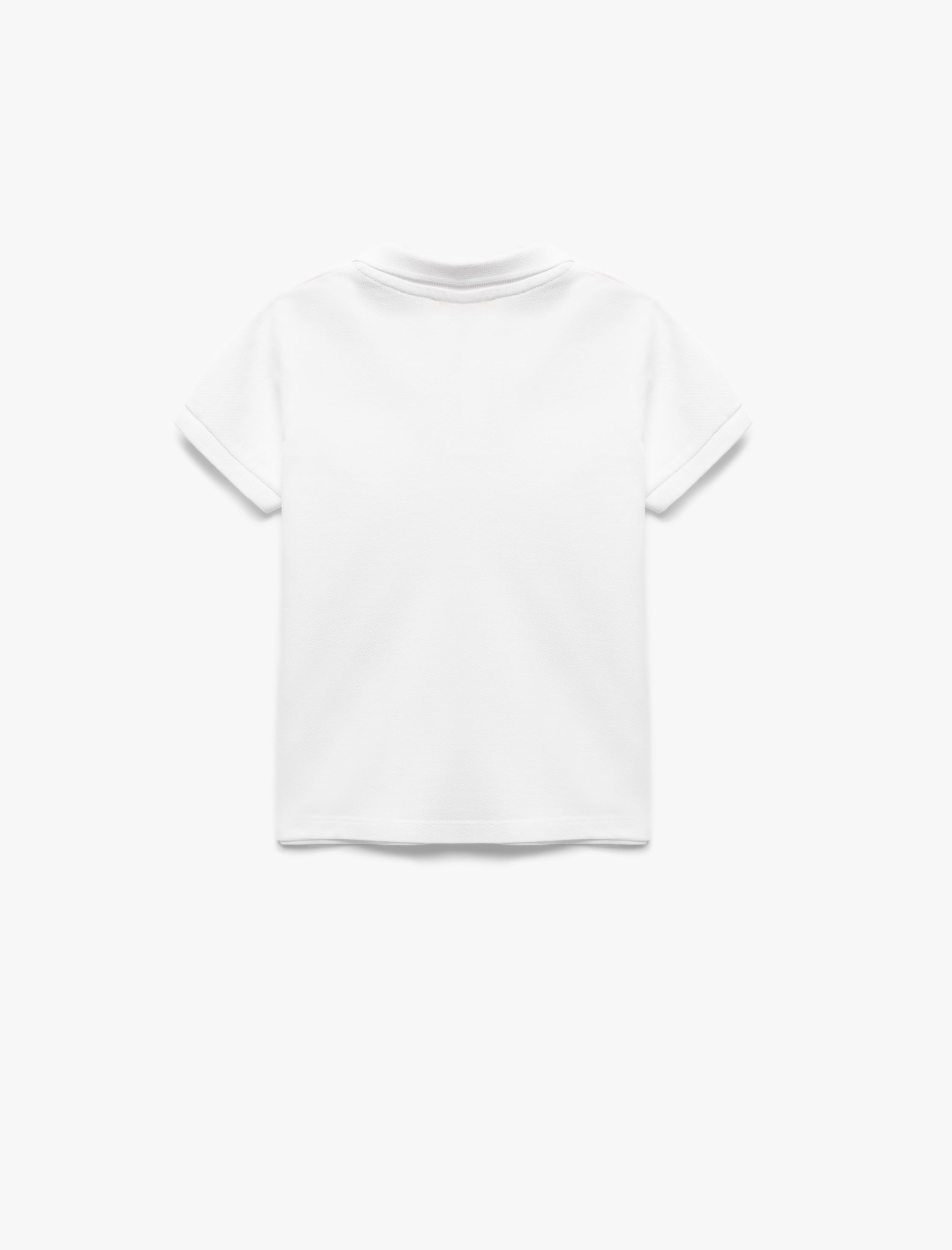 Kız Çocuk Pamuklu Kısa Kollu Basic Polo Yaka Okul Tişörtü