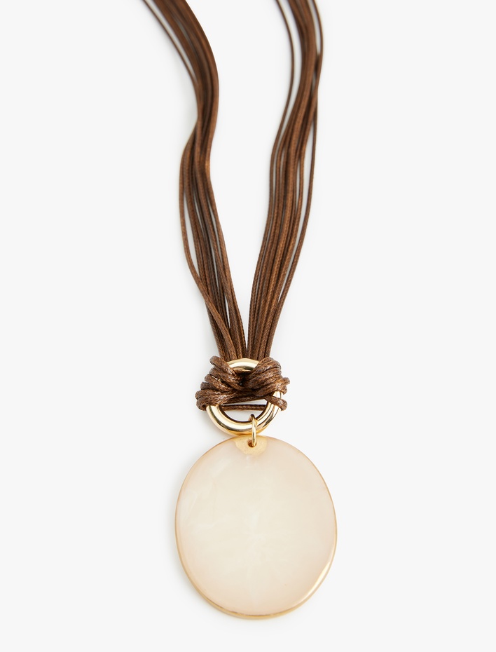 Kadın Taş Detaylı Uzun Kolye - Koton X Sima Tarkan