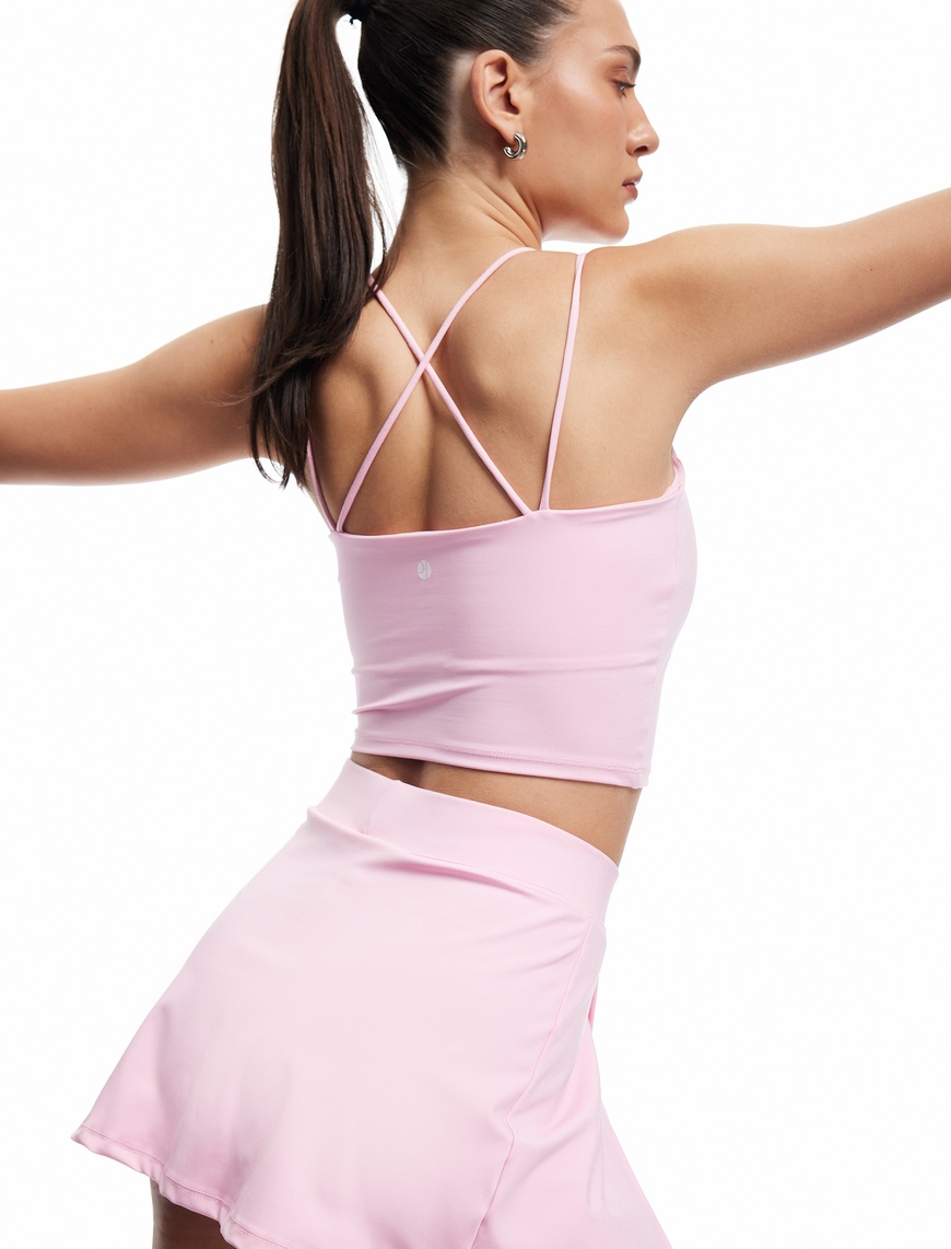   Çaprak Askılı Spor Crop Atlet