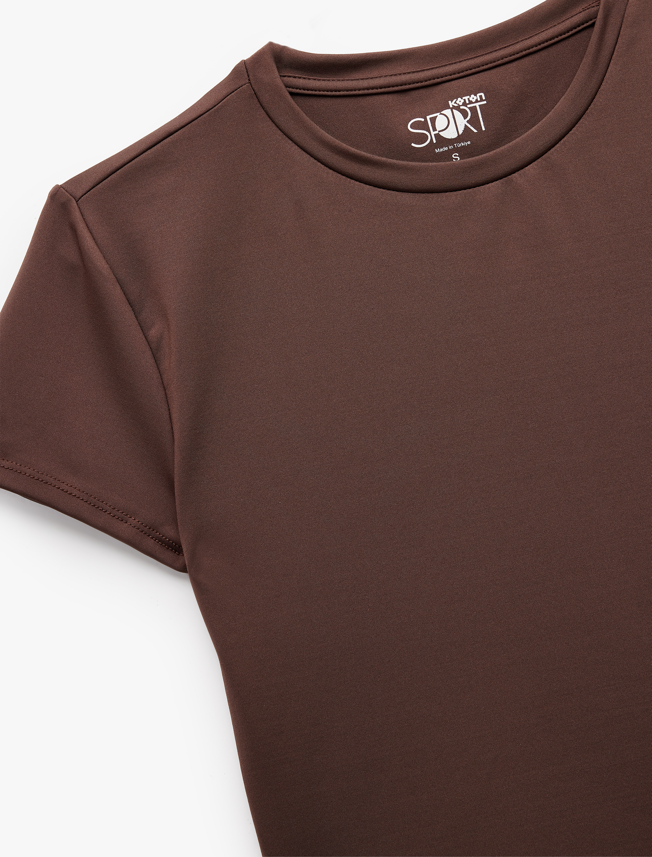   Kısa Kollu Bisiklet Yaka Slim Fit Spor Tişört