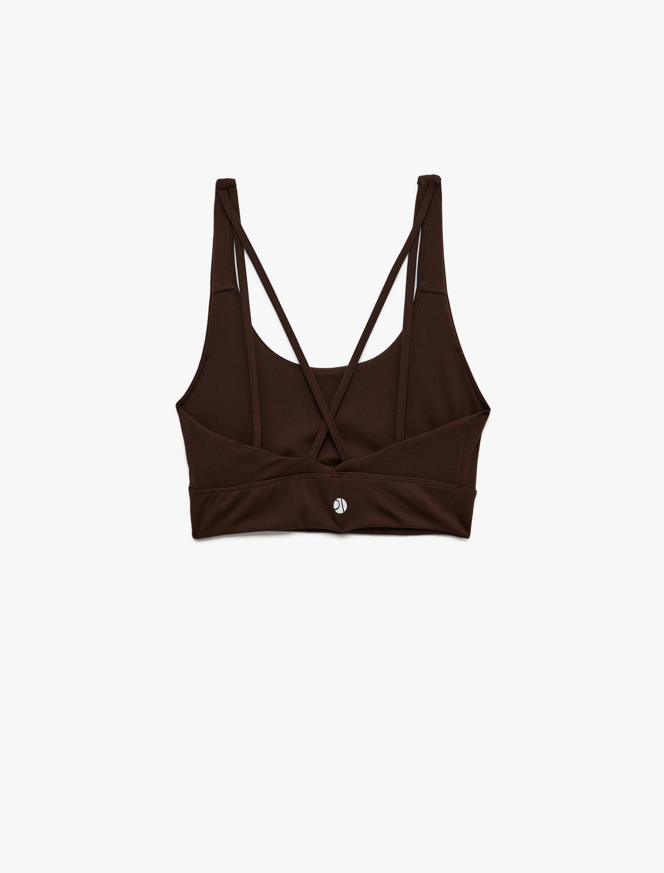   U Yaka Slim Fit Çapraz Askılı Sporcu Sütyeni