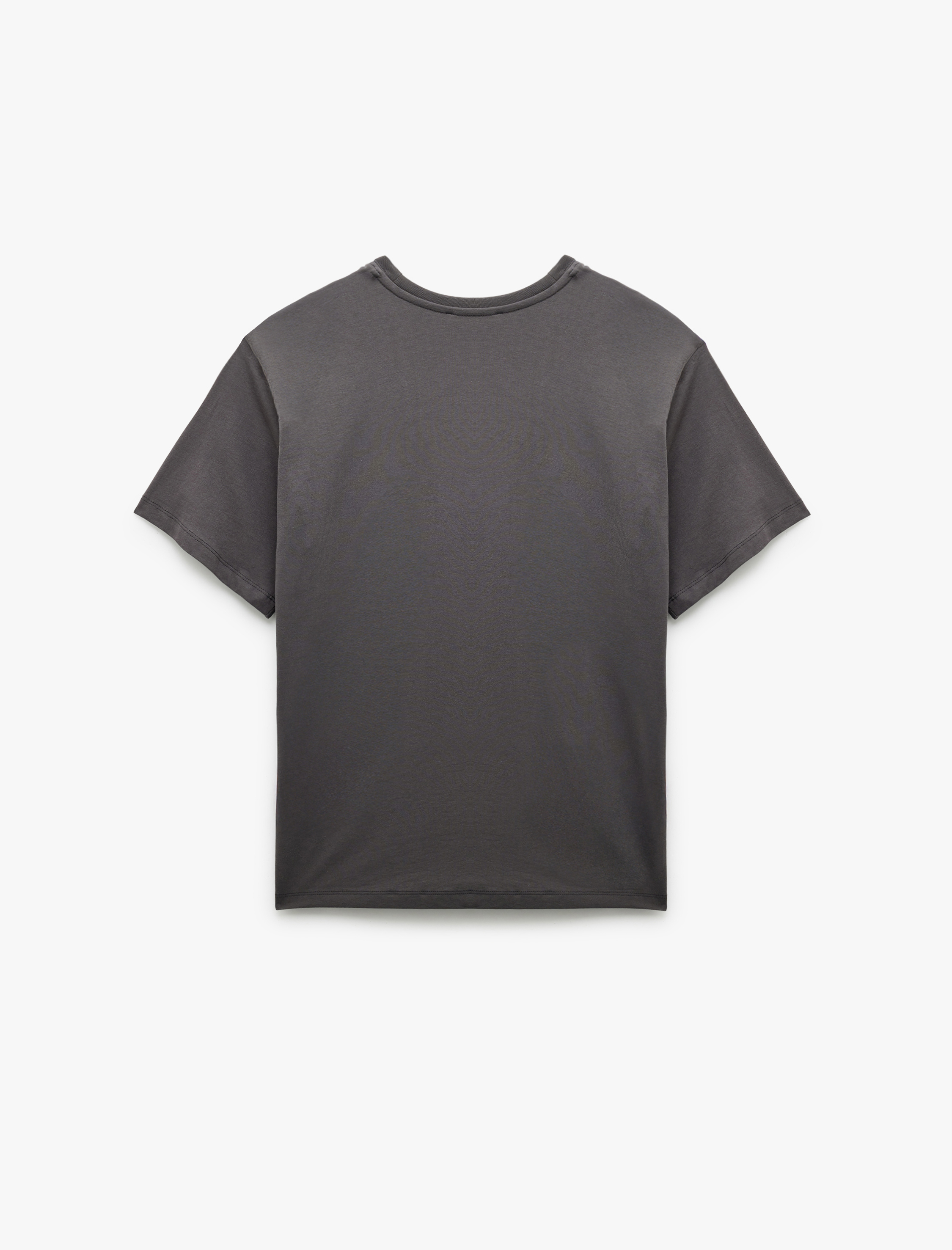   Pamuklu Kısa Kollu Bisiklet Yaka Ayıcık Baskılı Tişört