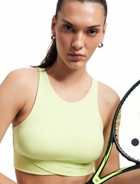 Slim Fit Kolsuz Bisiklet Yaka Sporcu Sütyeni