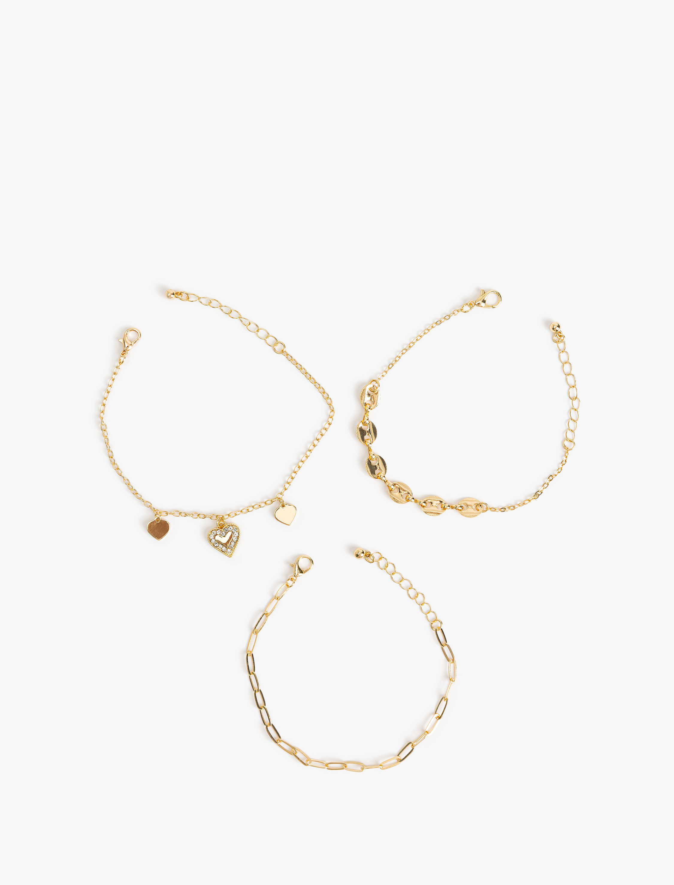  Kadın 3'lü Zincir Bileklik Seti