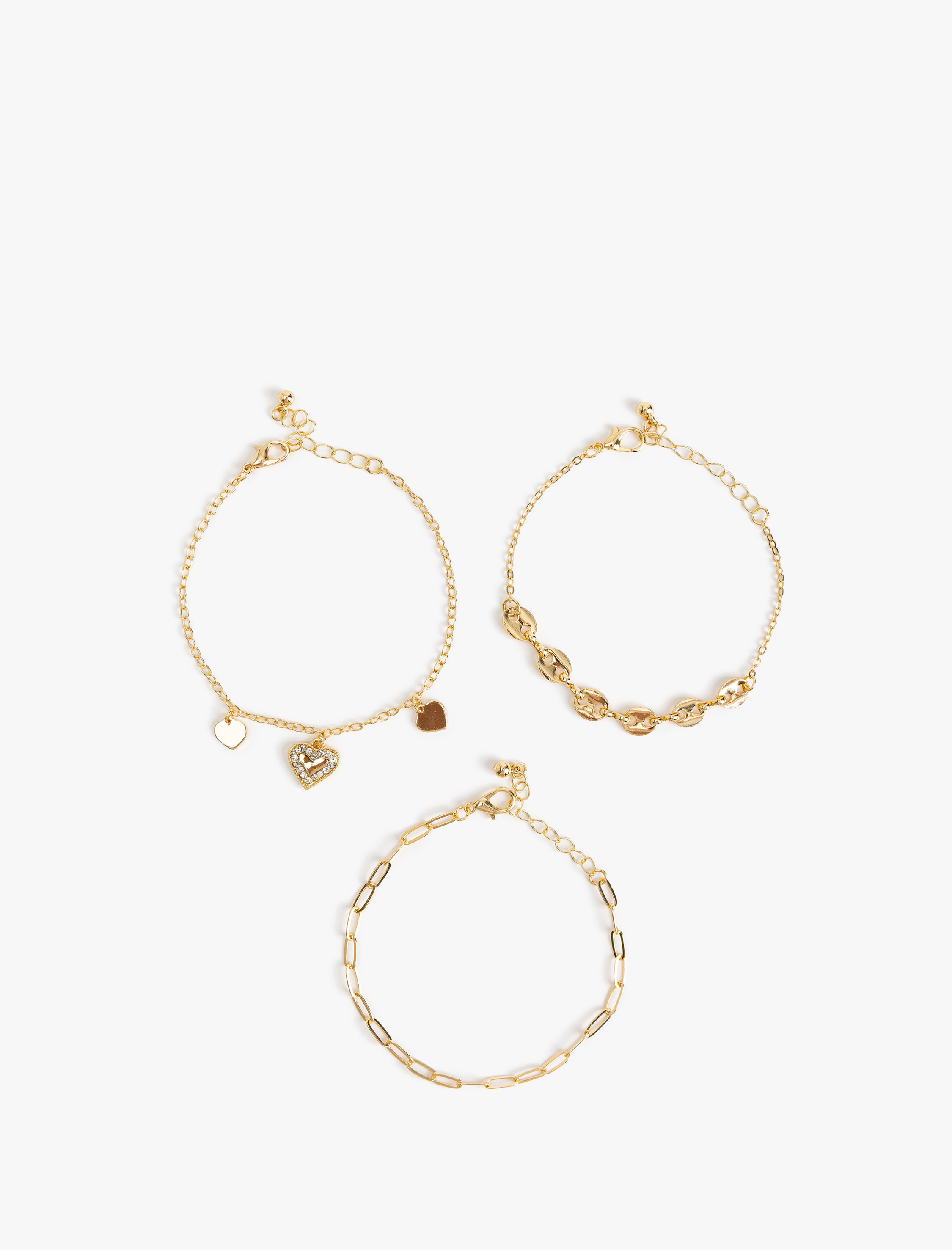  Kadın 3'lü Zincir Bileklik Seti