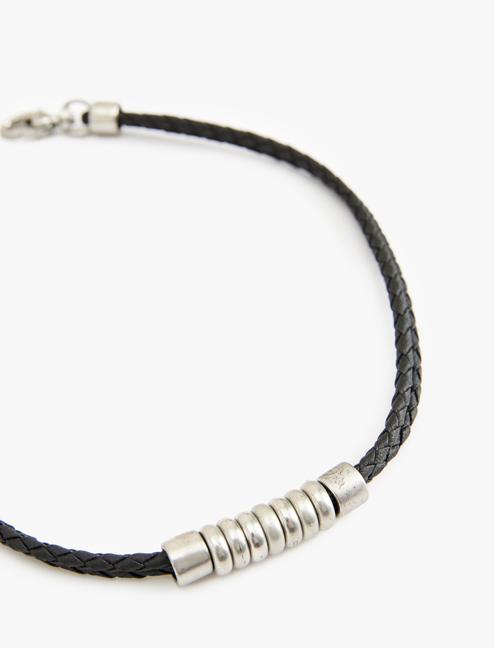 Erkek Örgü Boncuklu Kolye