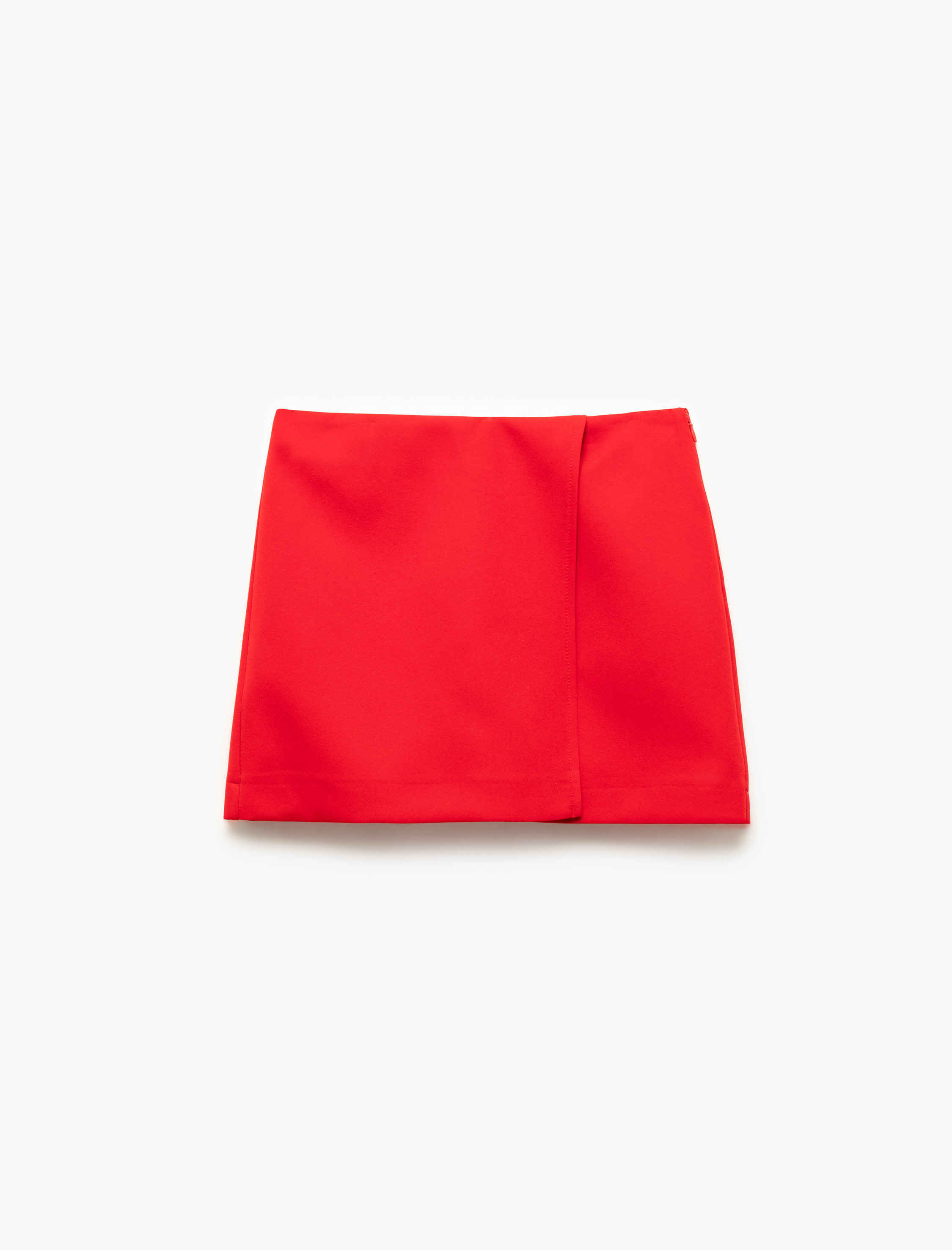   Regular Fit Kruvaze Mini Şort Etek