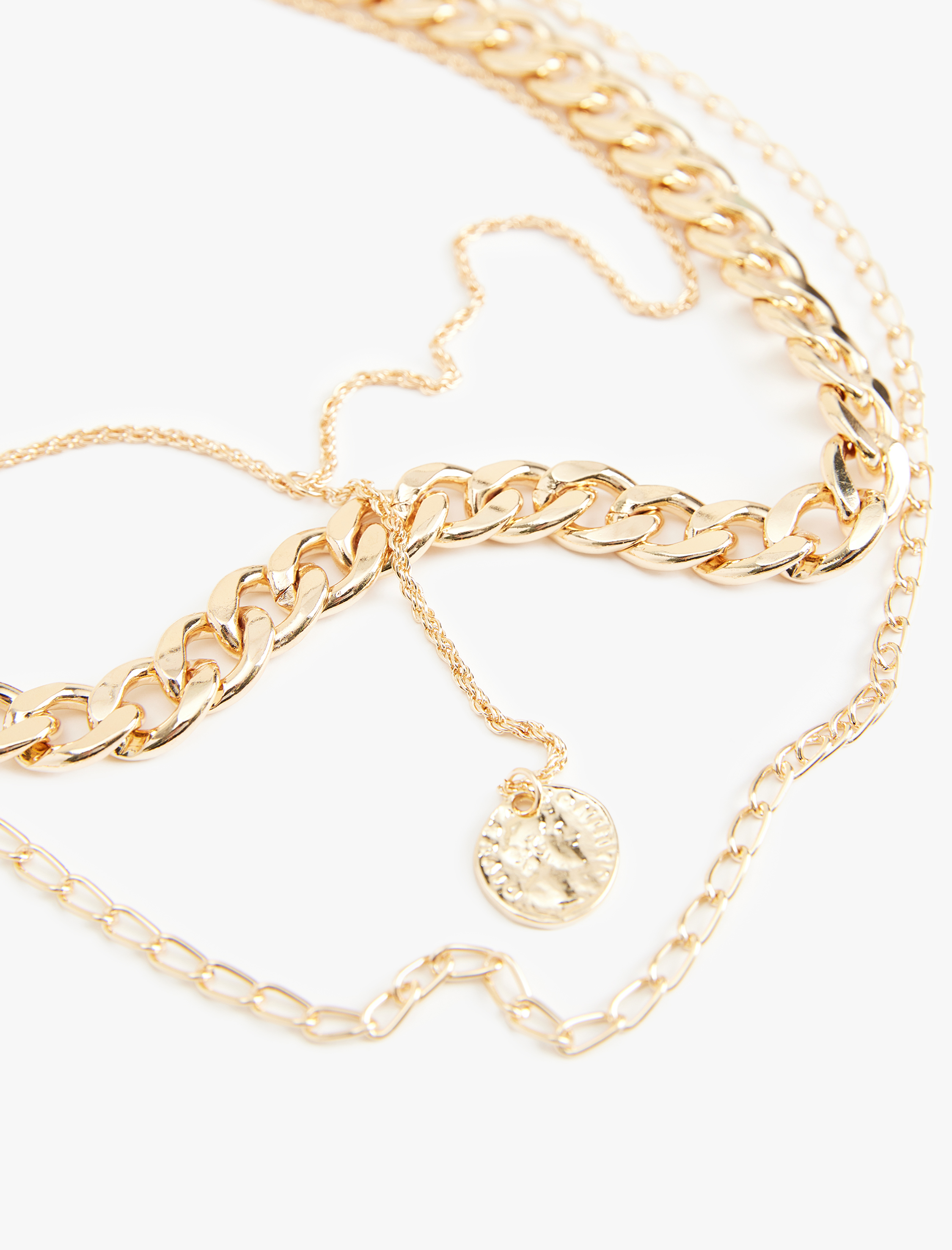  Kadın Çoklu Zincir Kolye