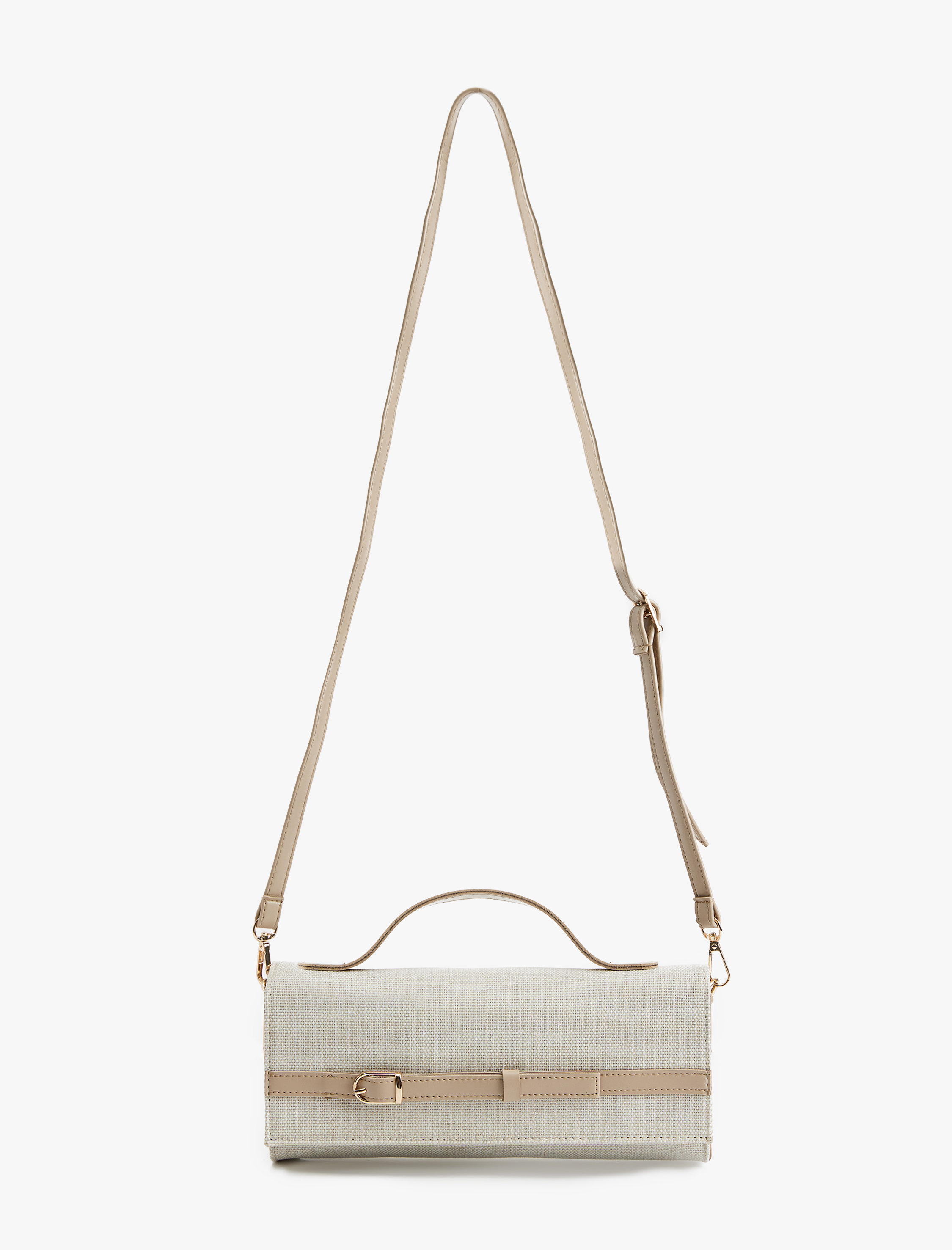  Kadın Toka Detaylı Kapaklı Omuz Çantası