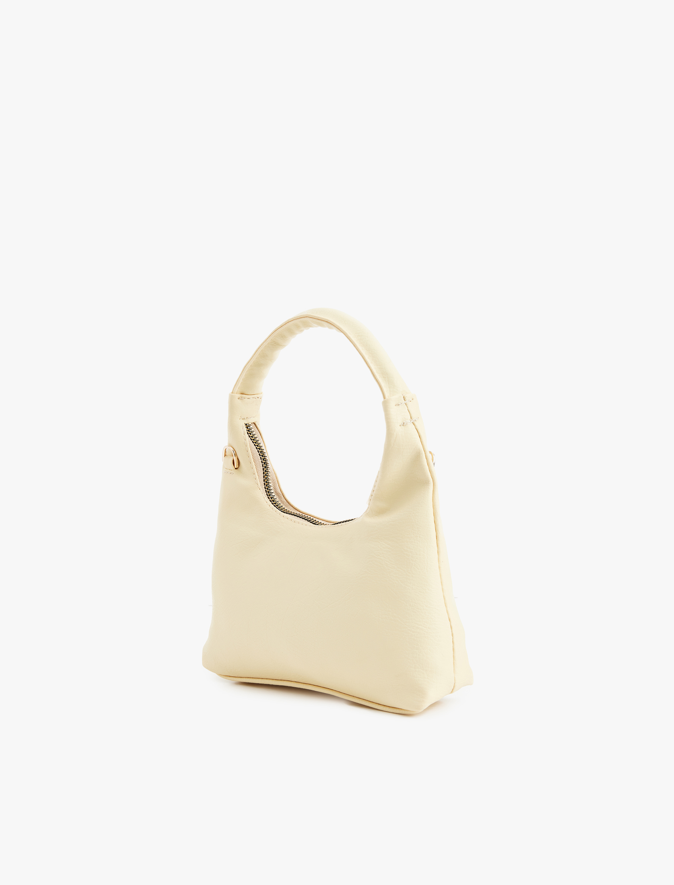  Kadın Suni Deri Fermuarlı Askılı Saplı Tote Çanta