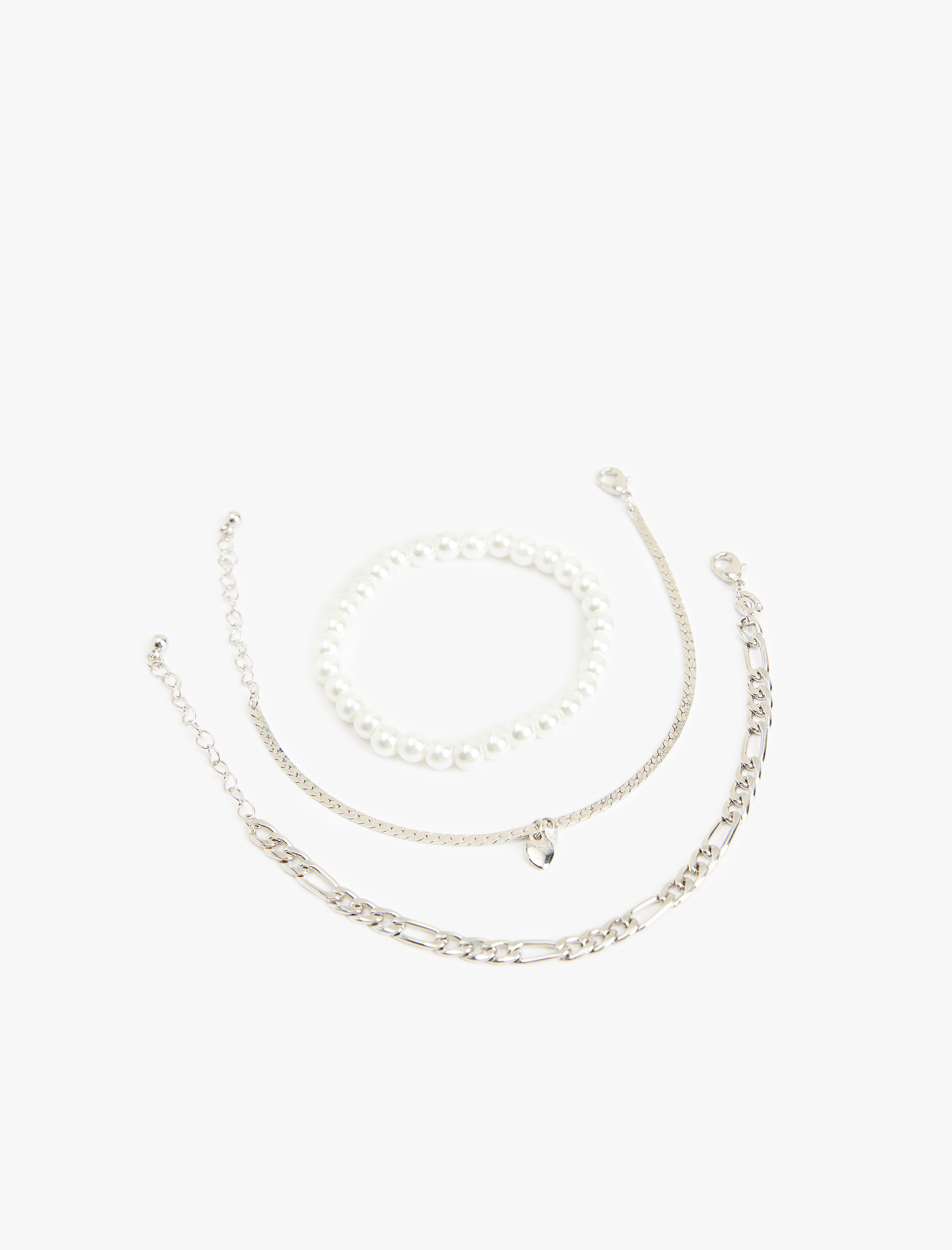  Kadın 3'lü Zincir Bileklik Seti