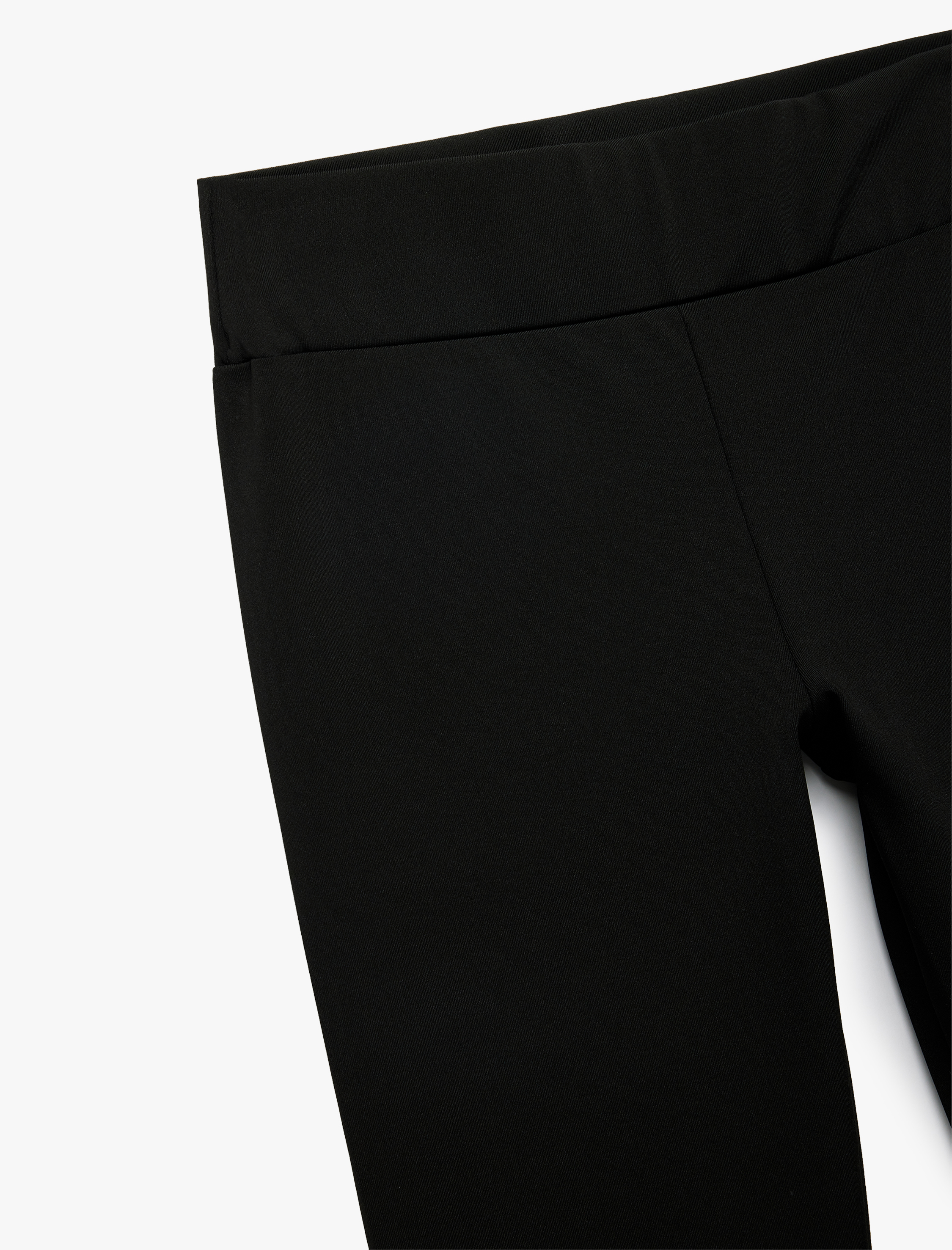   Yüksek Bel Slim Fit İnterlok Spor Tayt