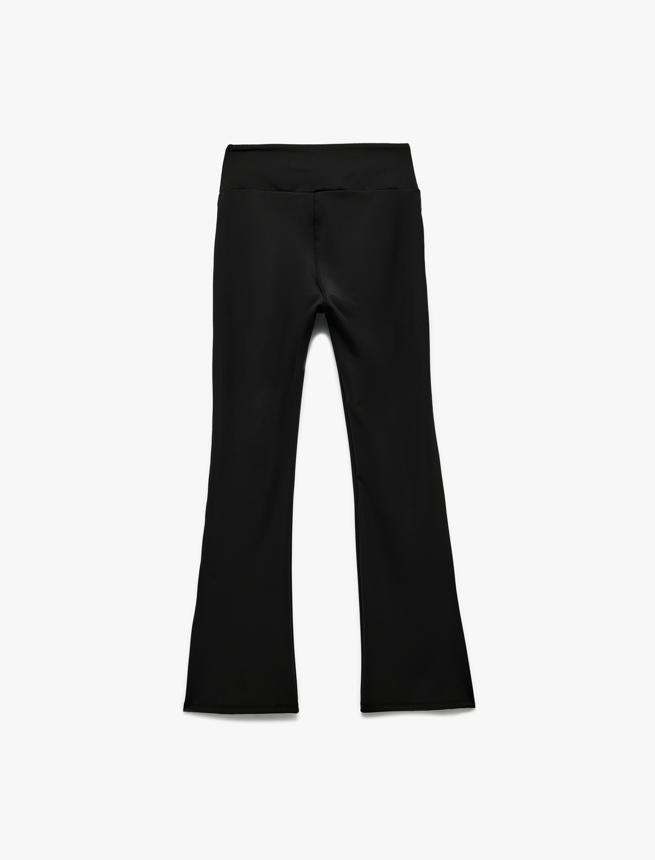   Yüksek Bel Slim Fit İspanyol Paça Spor Tayt