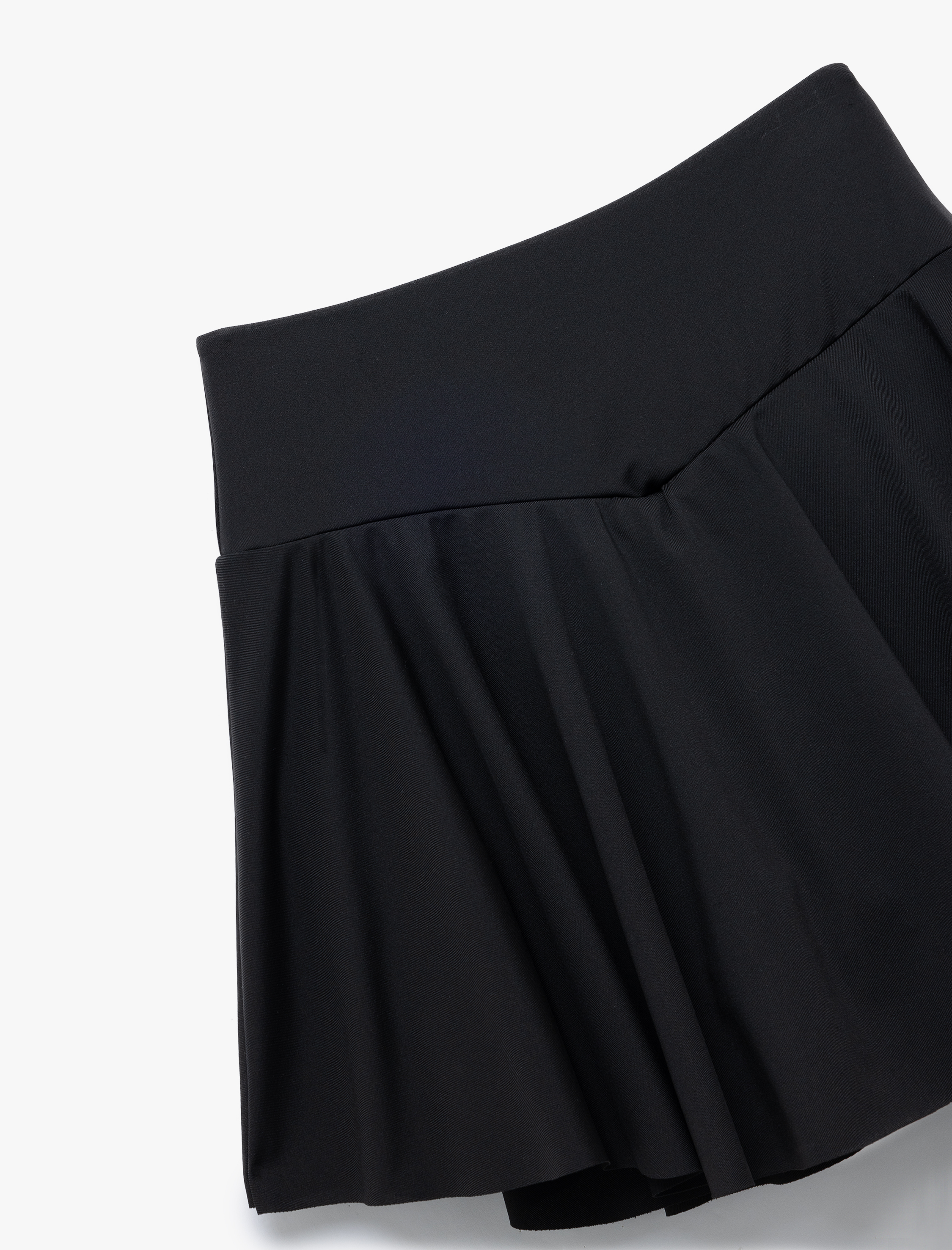   Yüksek Bel Rahat Kalıp Spor Şort Etek