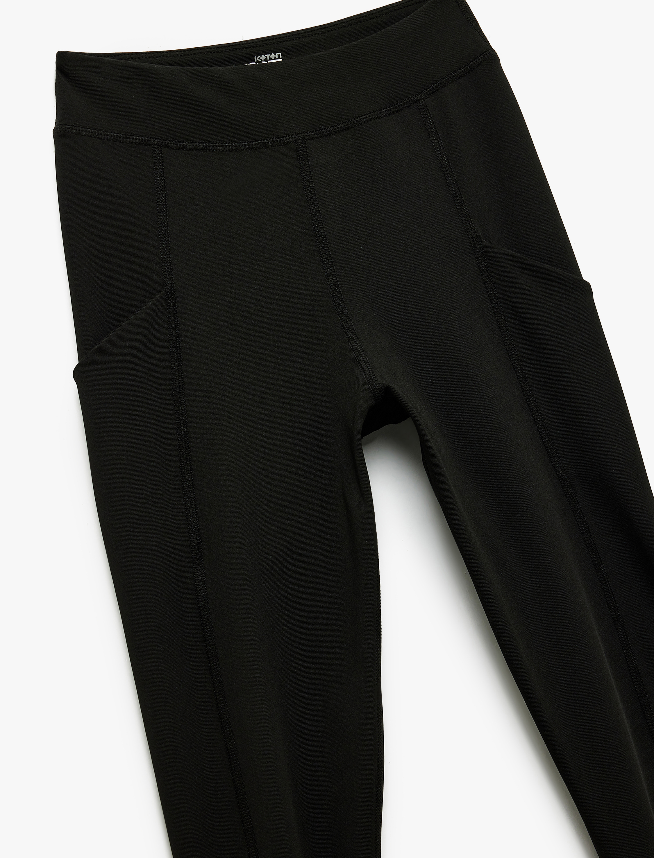   Cep Detaylı Yüksek Bel Skinny Fit Spor Tayt