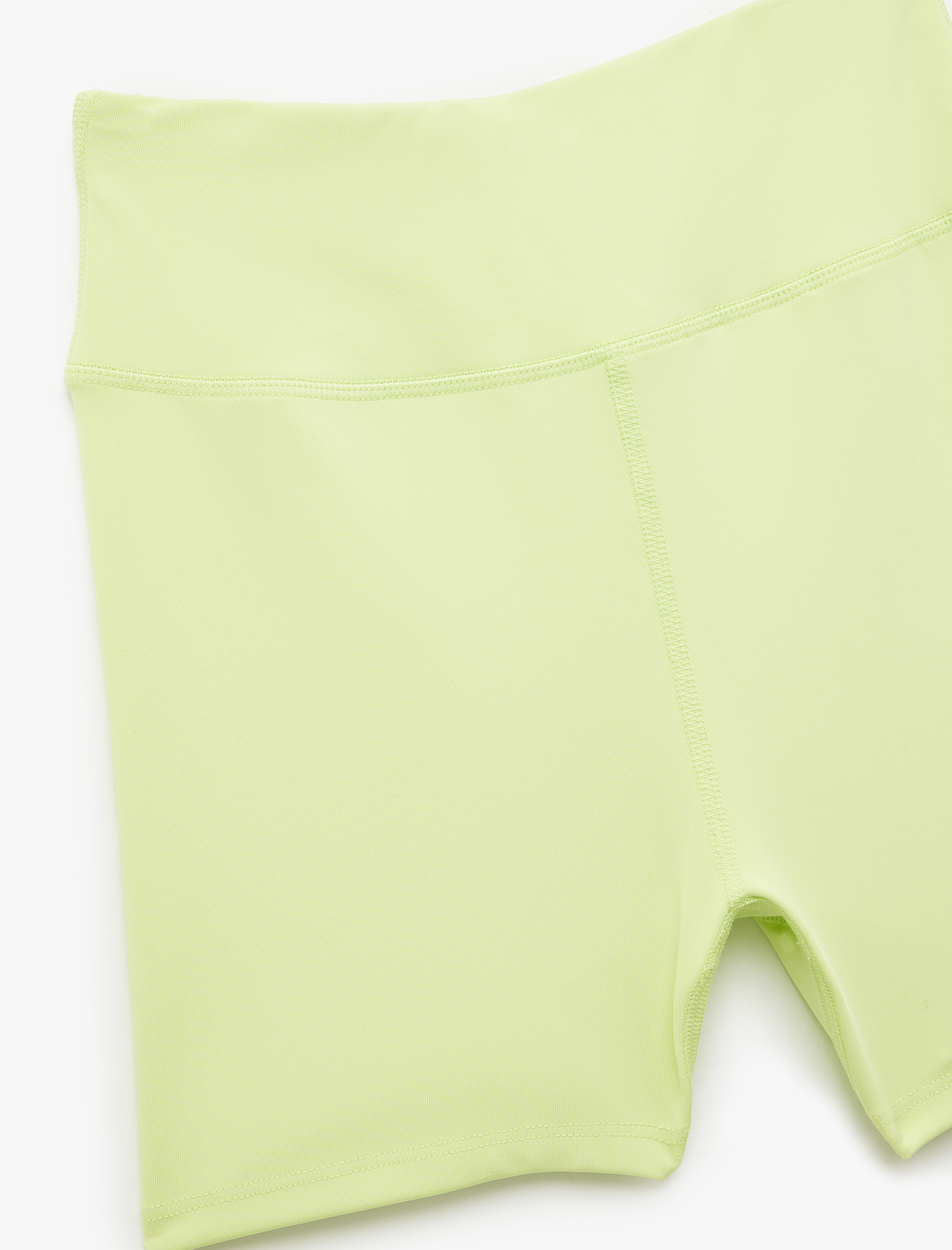   Yüksek Bel Slim Fit Biker Spor Tayt