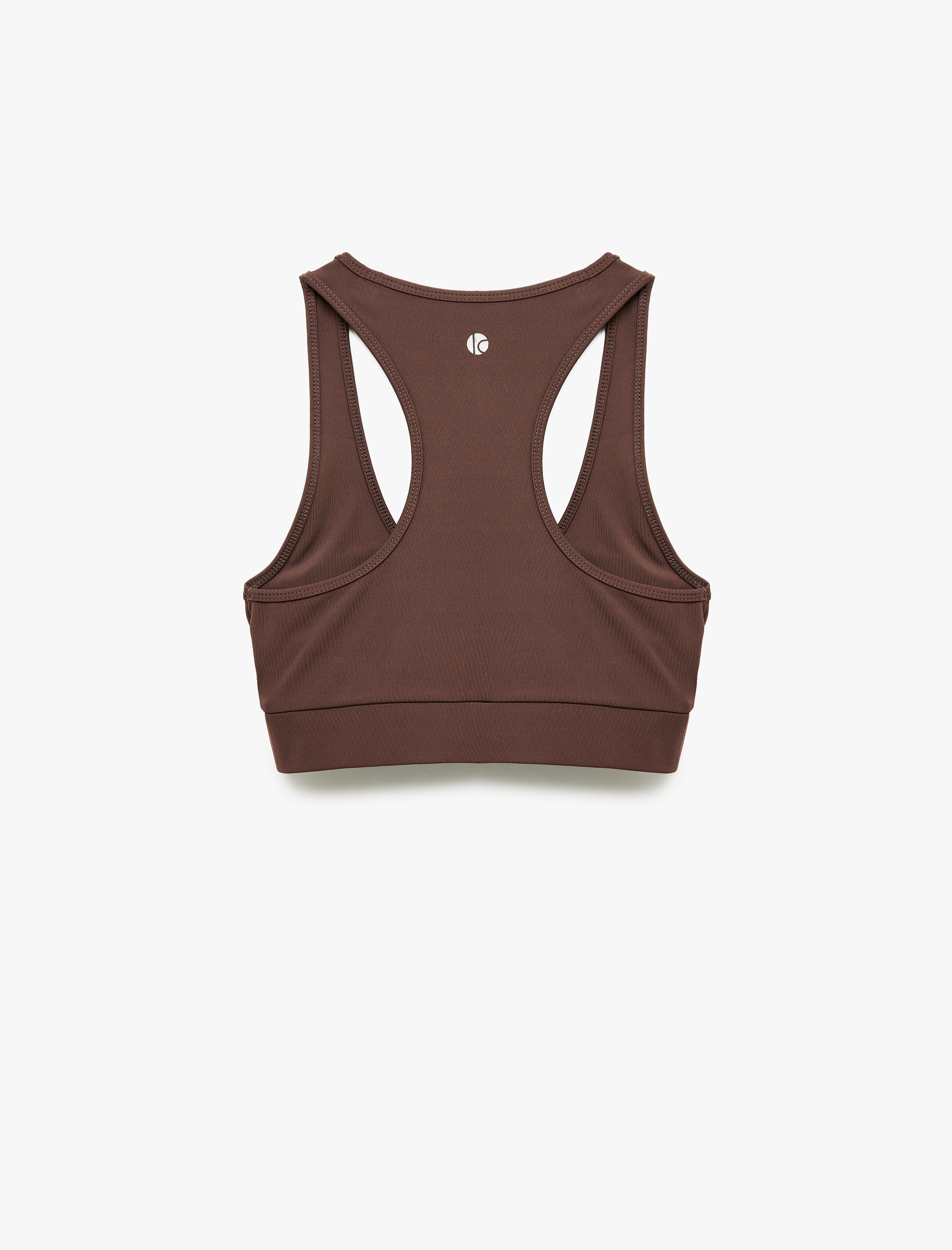   U Yaka Kolsuz Slim Fit Kaplı Sporcu Sütyeni