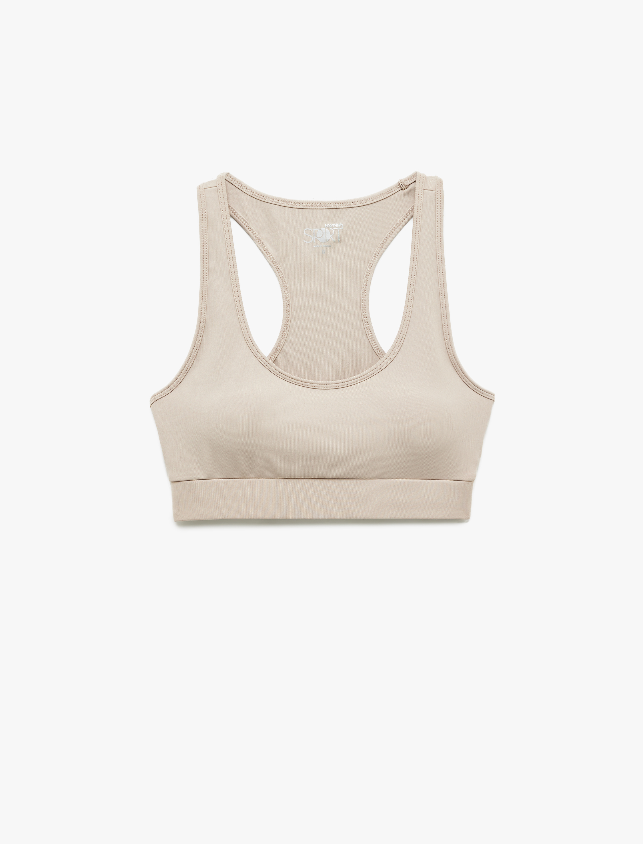   U Yaka Kolsuz Slim Fit Kaplı Sporcu Sütyeni