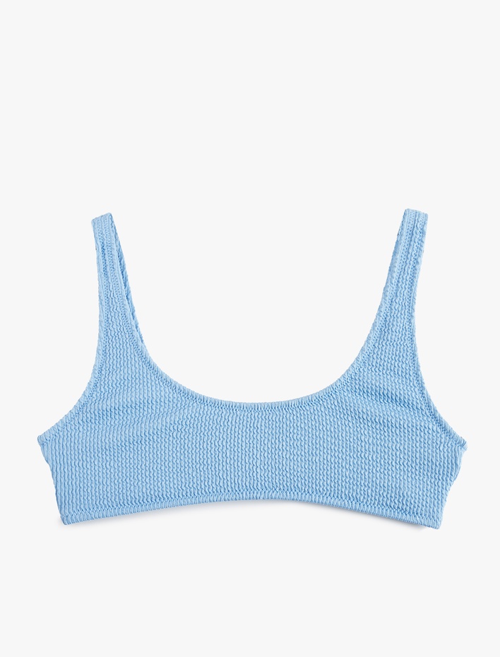  Dokulu U Yaka Bralet Bikini Üstü