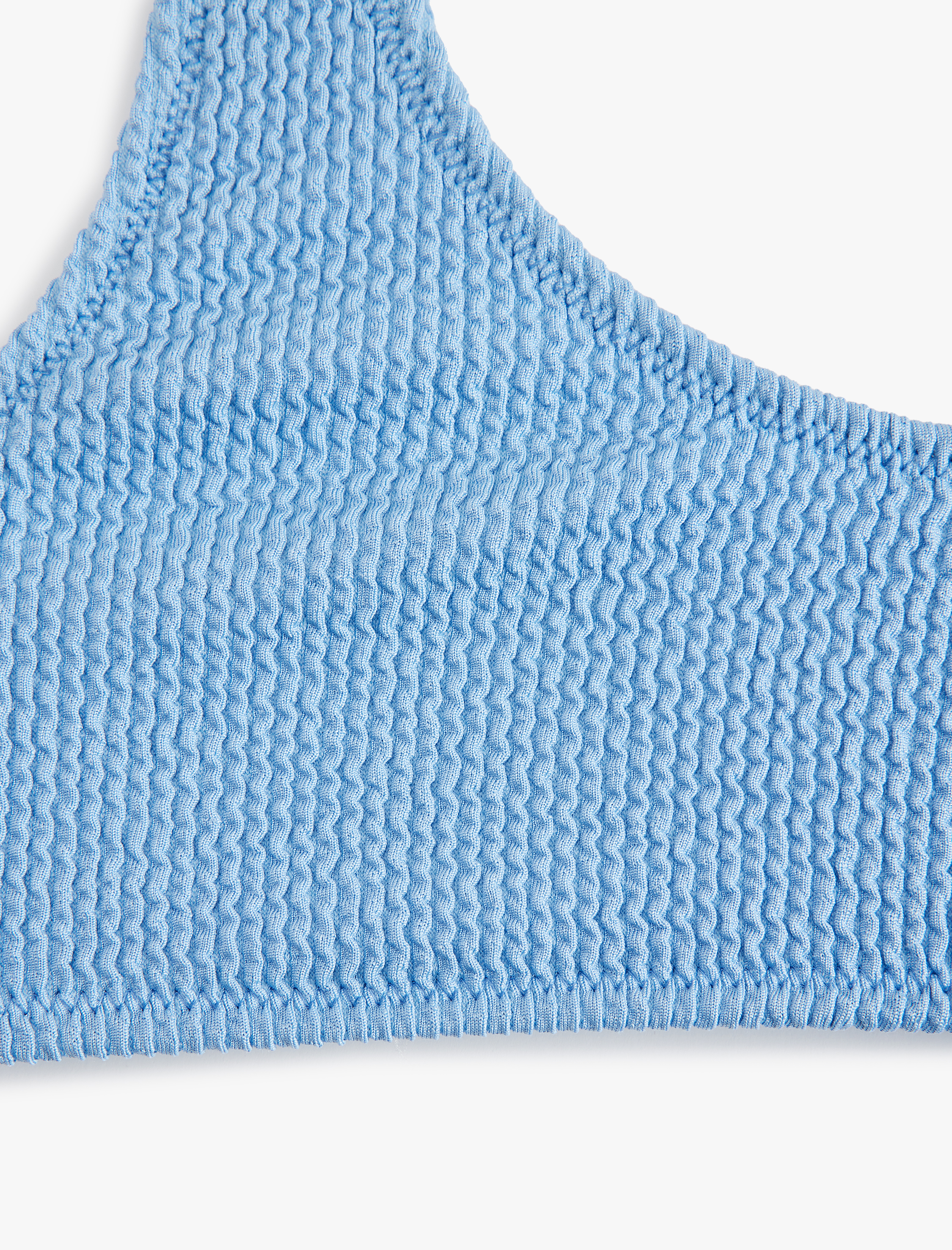   Dokulu U Yaka Bralet Bikini Üstü