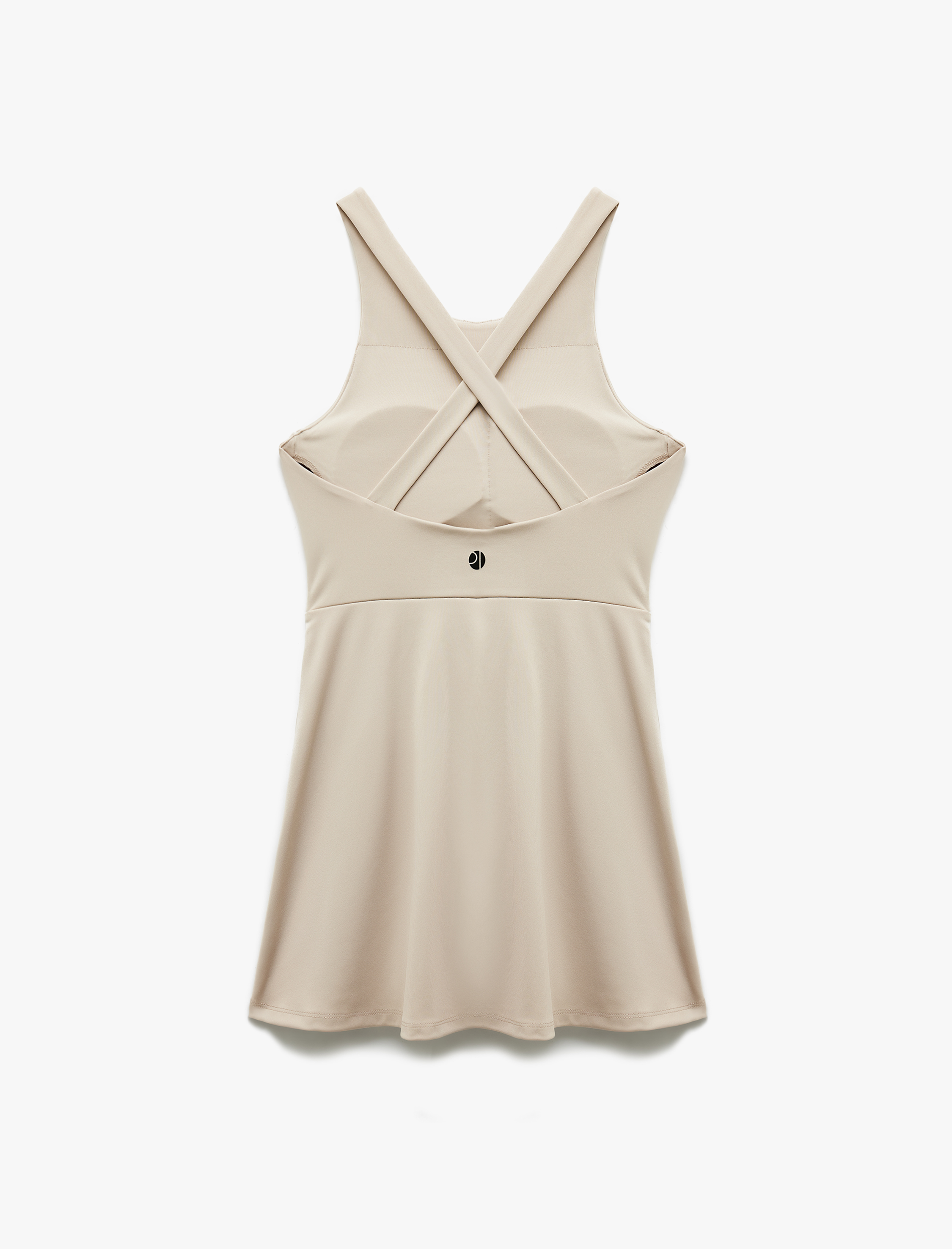   U Yaka Sırt Detaylı Kolsuz İnterlok Uzun Spor Bluz