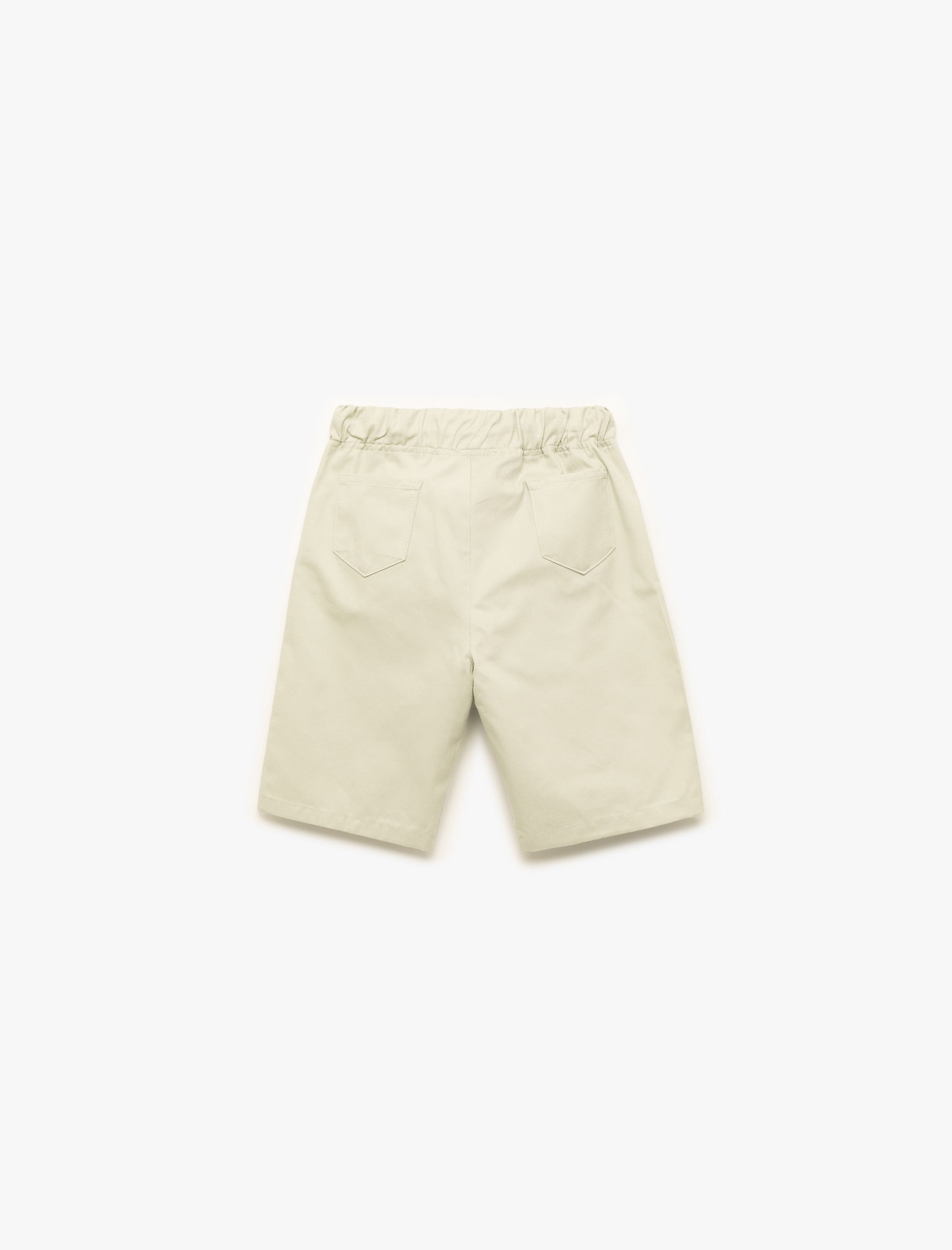  Erkek Çocuk Beli Bağcıklı Pamuklu Basic Şort