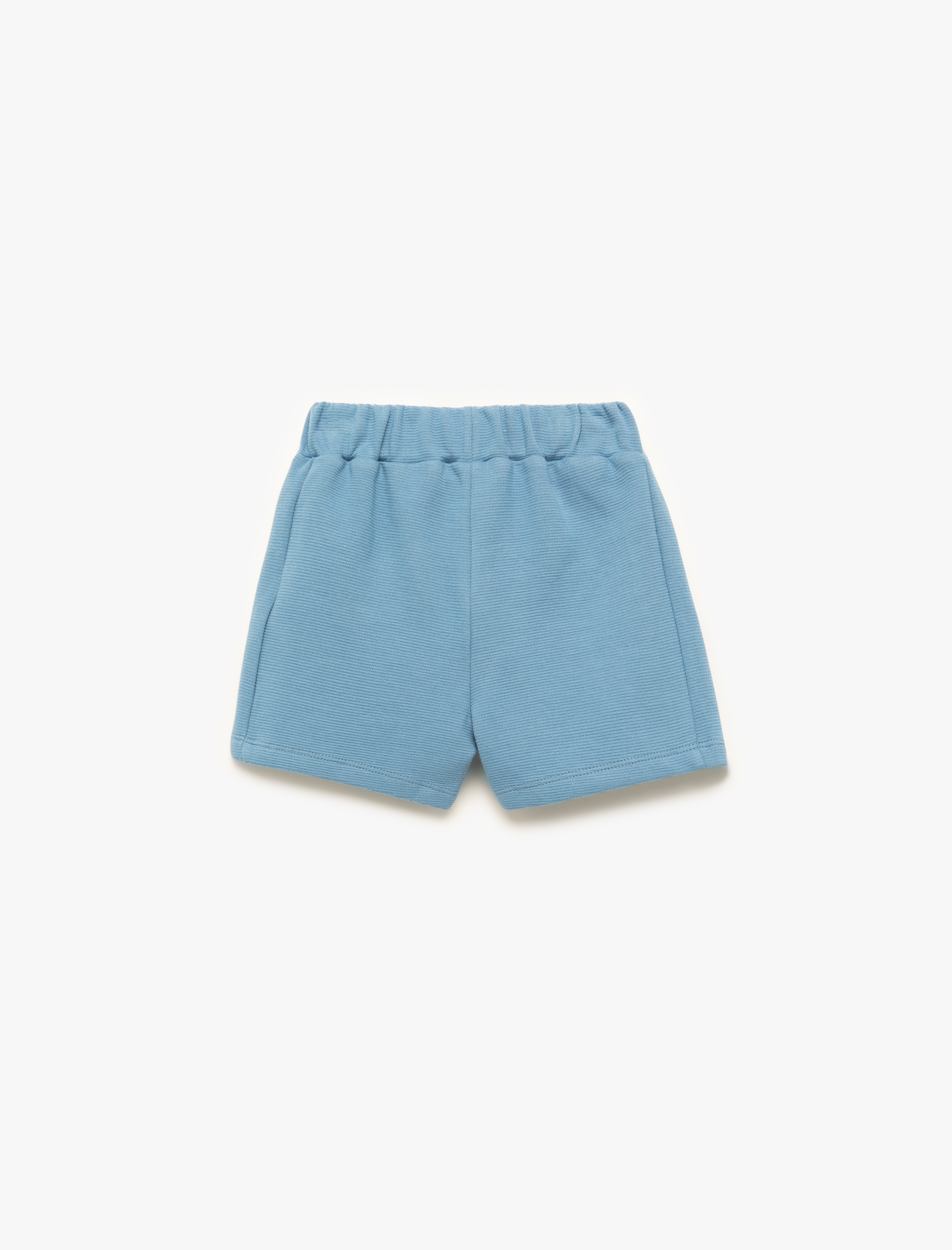  Erkek Bebek Pamuklu Beli Lastikli Basic Şort