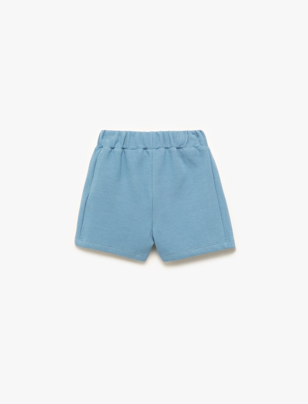Pamuklu Beli Lastikli Basic Şort_1