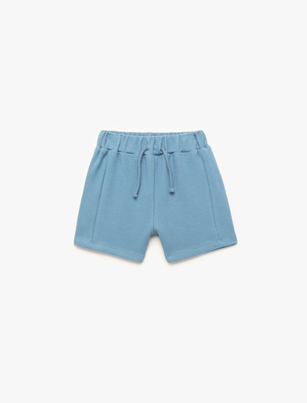 Pamuklu Beli Lastikli Basic Şort_0
