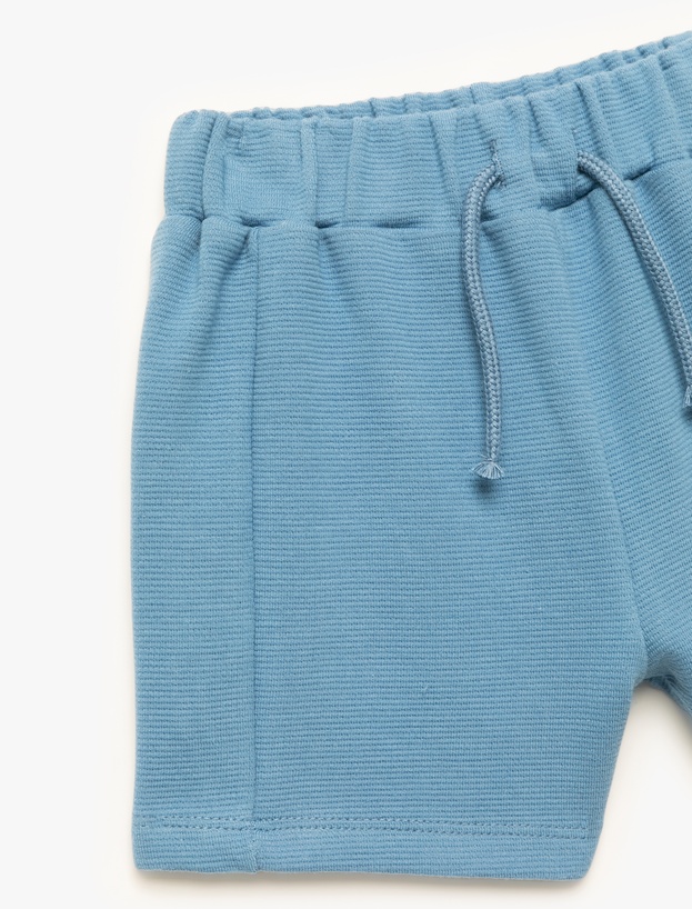 Pamuklu Beli Lastikli Basic Şort_2