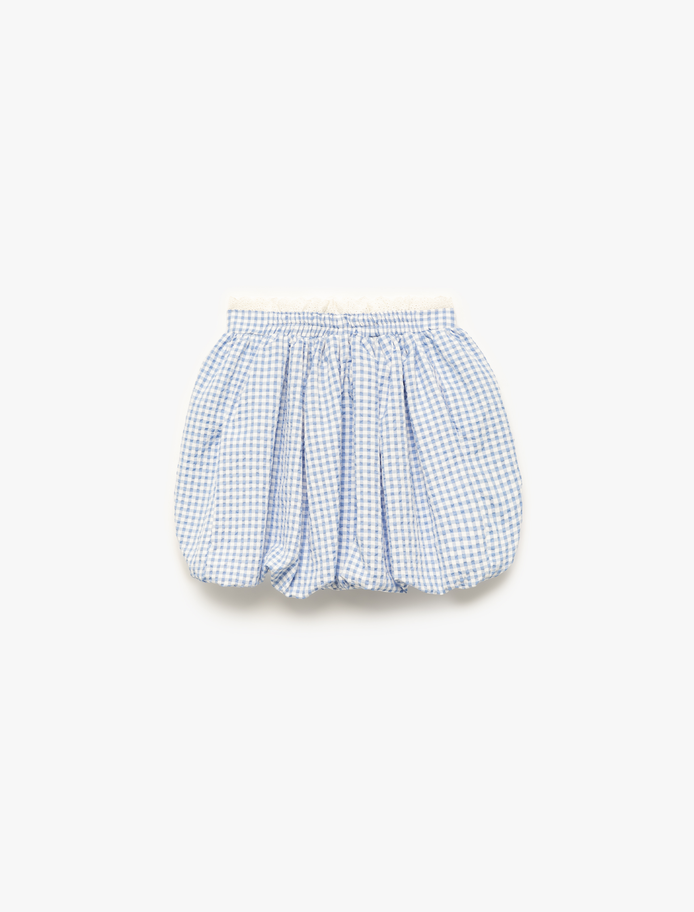  Kız Çocuk Kurdele Detaylı Beli Lastikli Pötikare Balon Etek