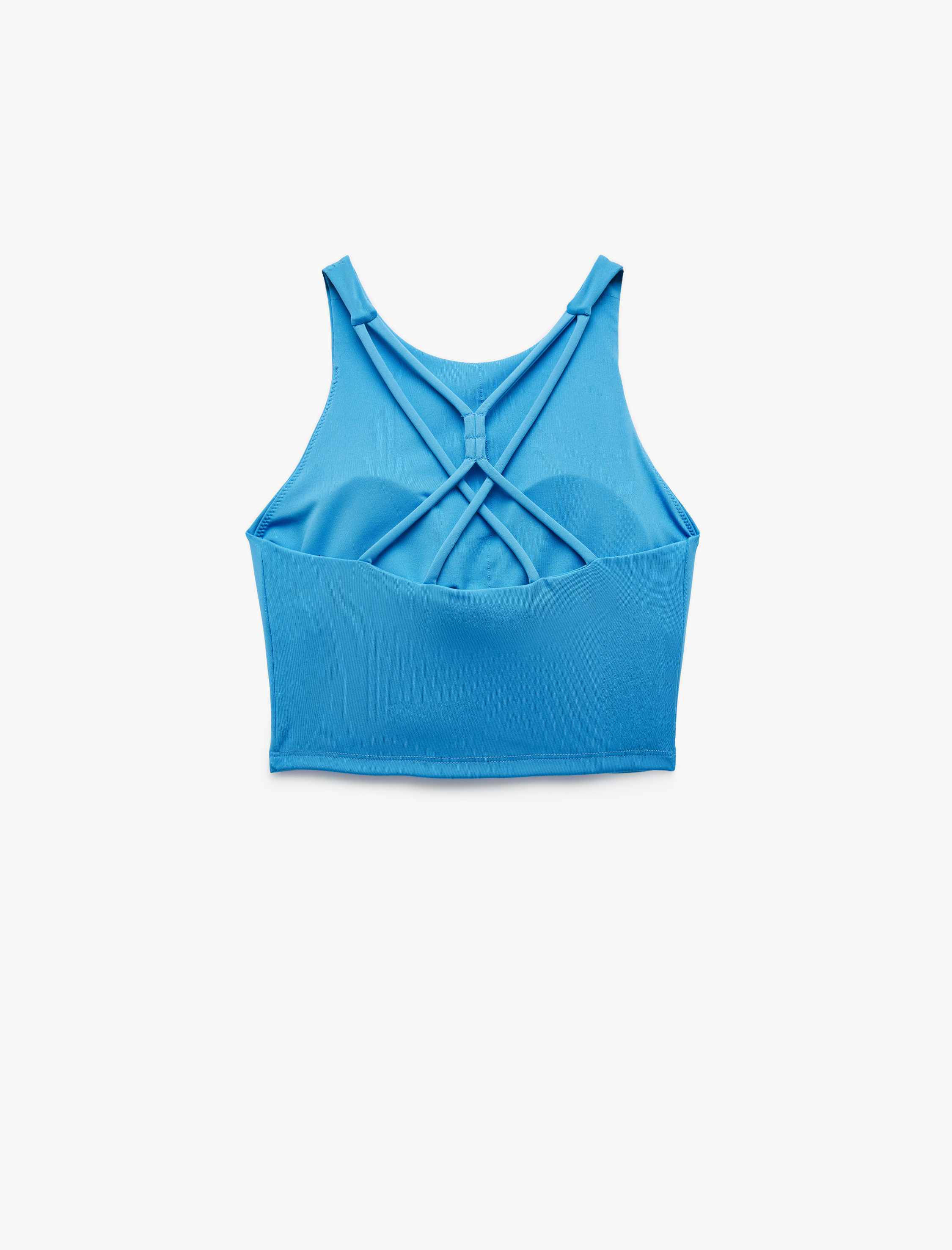   Kolsuz Sırt Detaylı U Yaka Sporcu Sütyeni