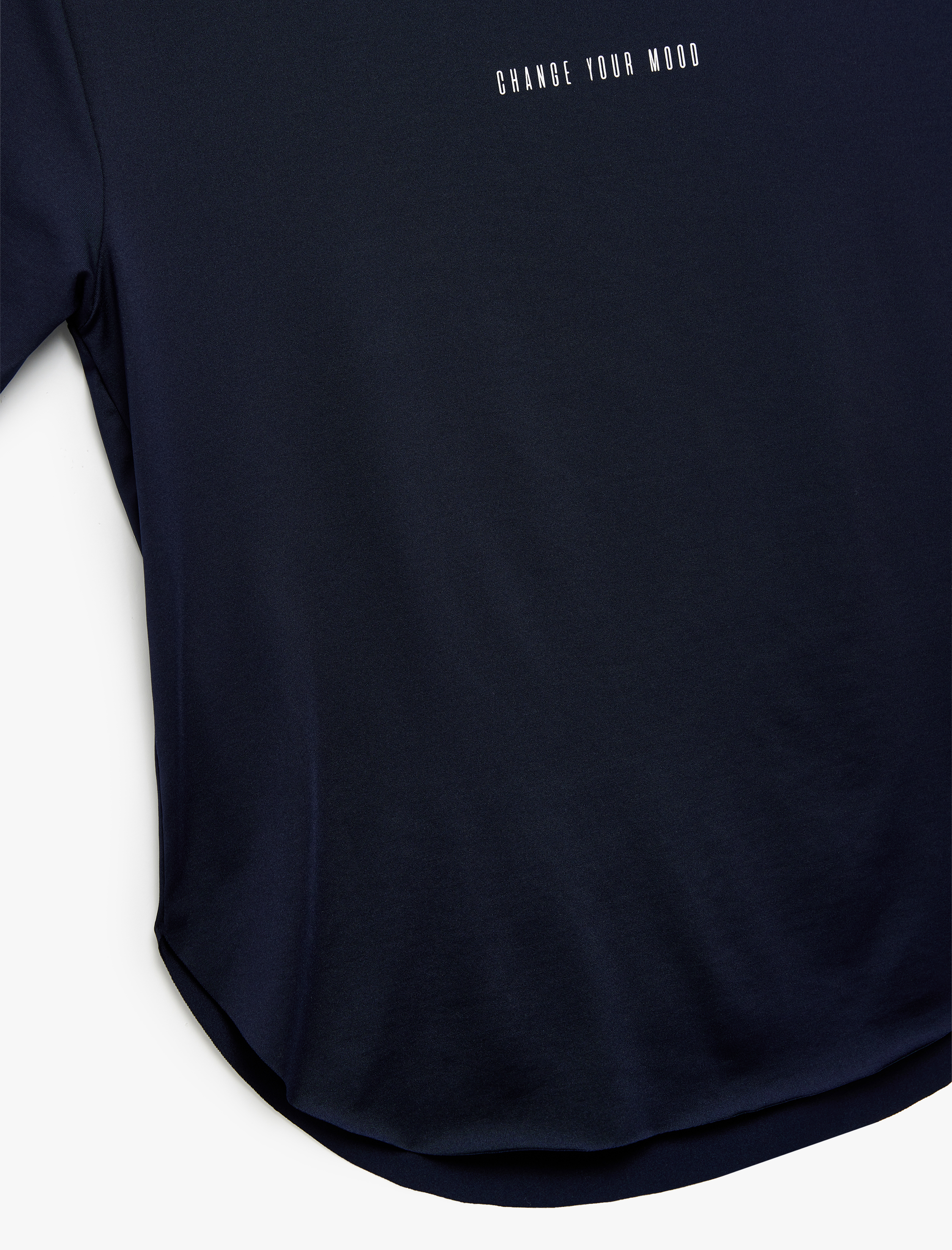   Kısa Kollu Bisiklet Yaka Baskılı Oversize Spor Tişört