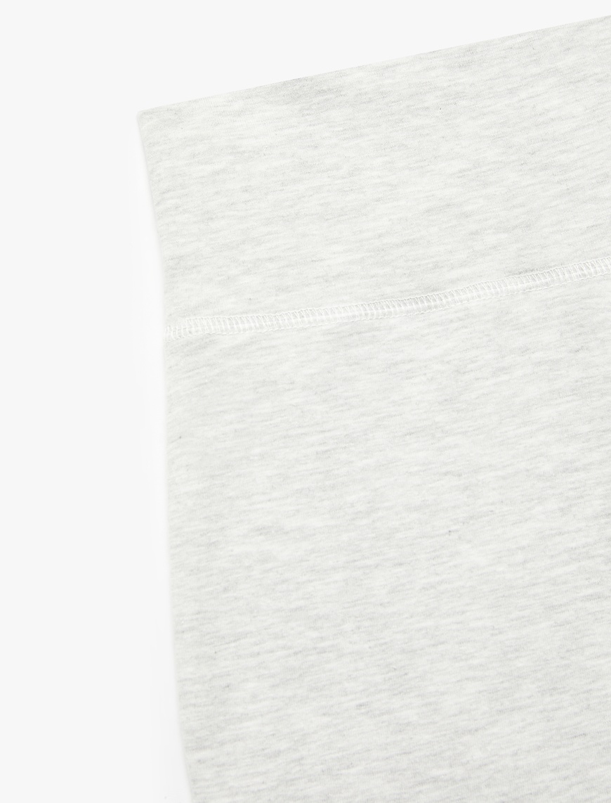  Kız Çocuk Pamuklu İspanyol Paça Slim Fit Basic Pantolon